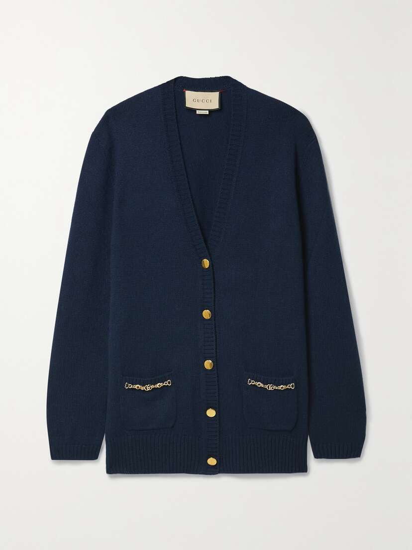 Gucci Horsebit-detailed Cashmere Cardigan