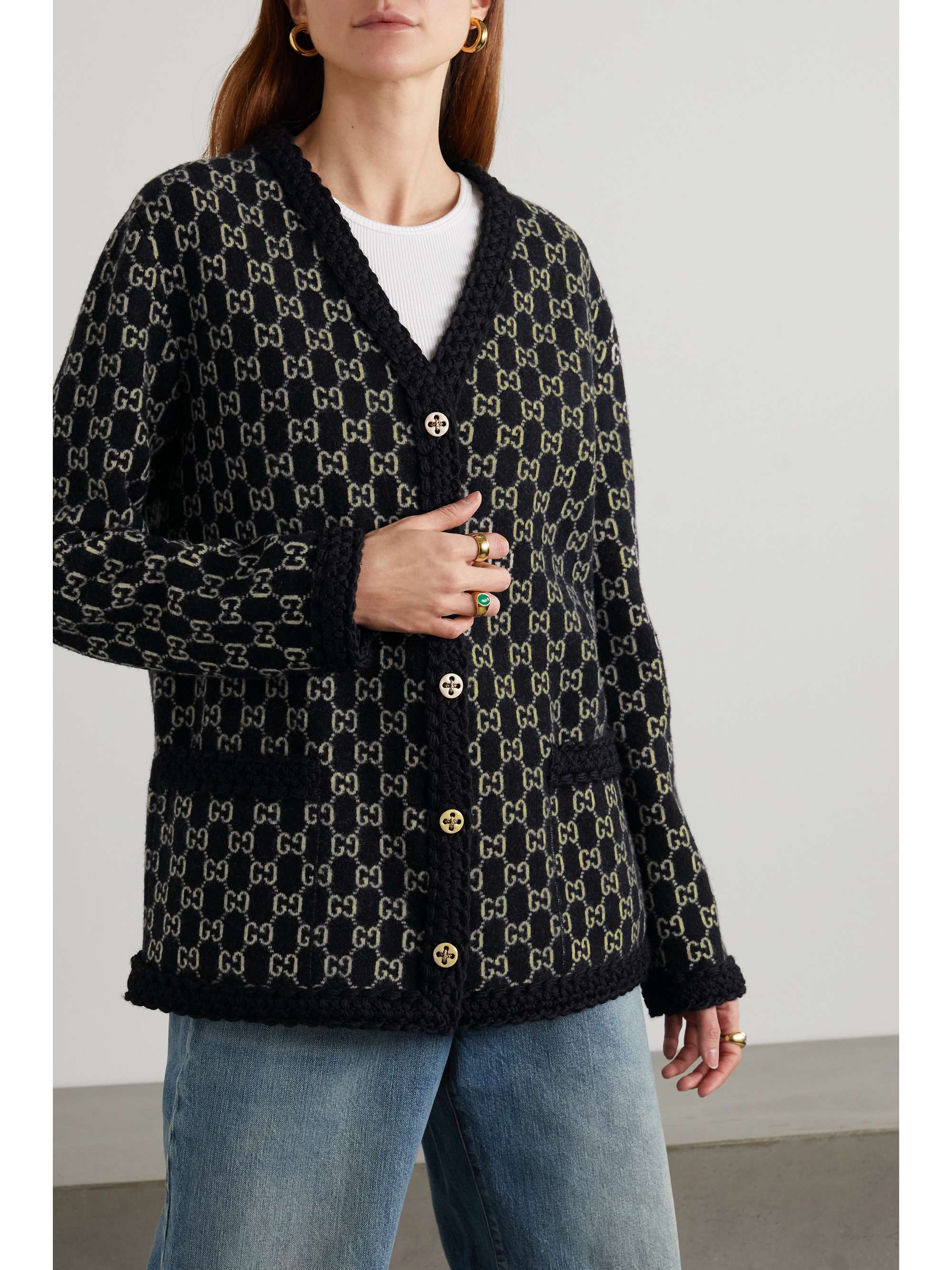 gucci wool cardigan