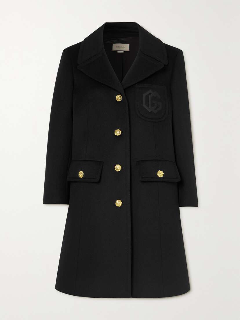 Gucci Embroidered Wool Coat