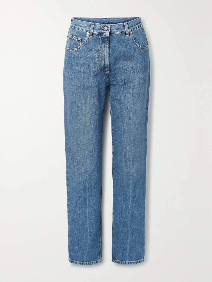 Gucci Horsebit-detailed High-rise Straight-leg Jeans