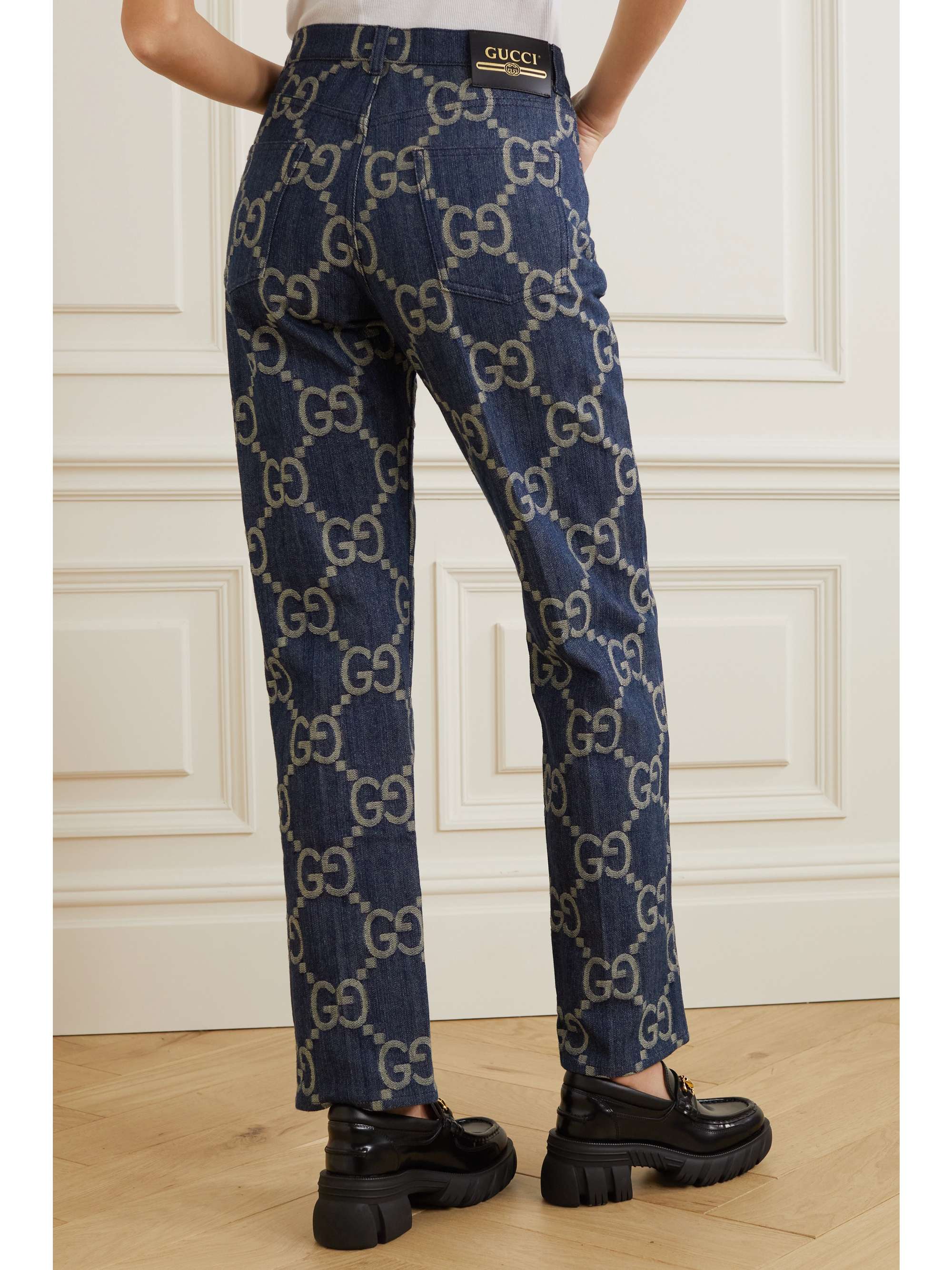 GUCCI GG high-rise straight-leg jeans | NET-A-PORTER