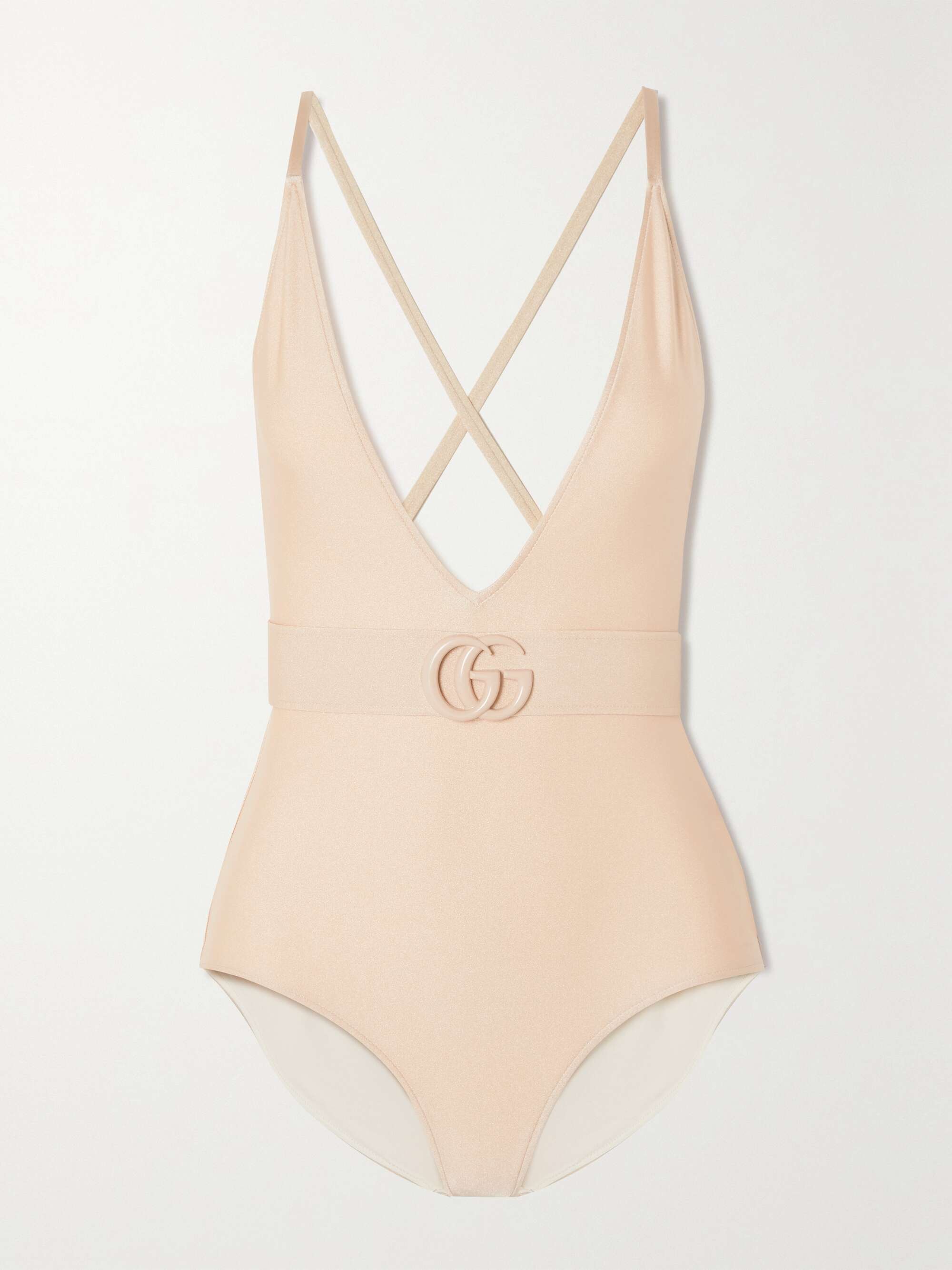 Gucci One Piece Logo Swimsuit In Green Ivory FWRD | lupon.gov.ph