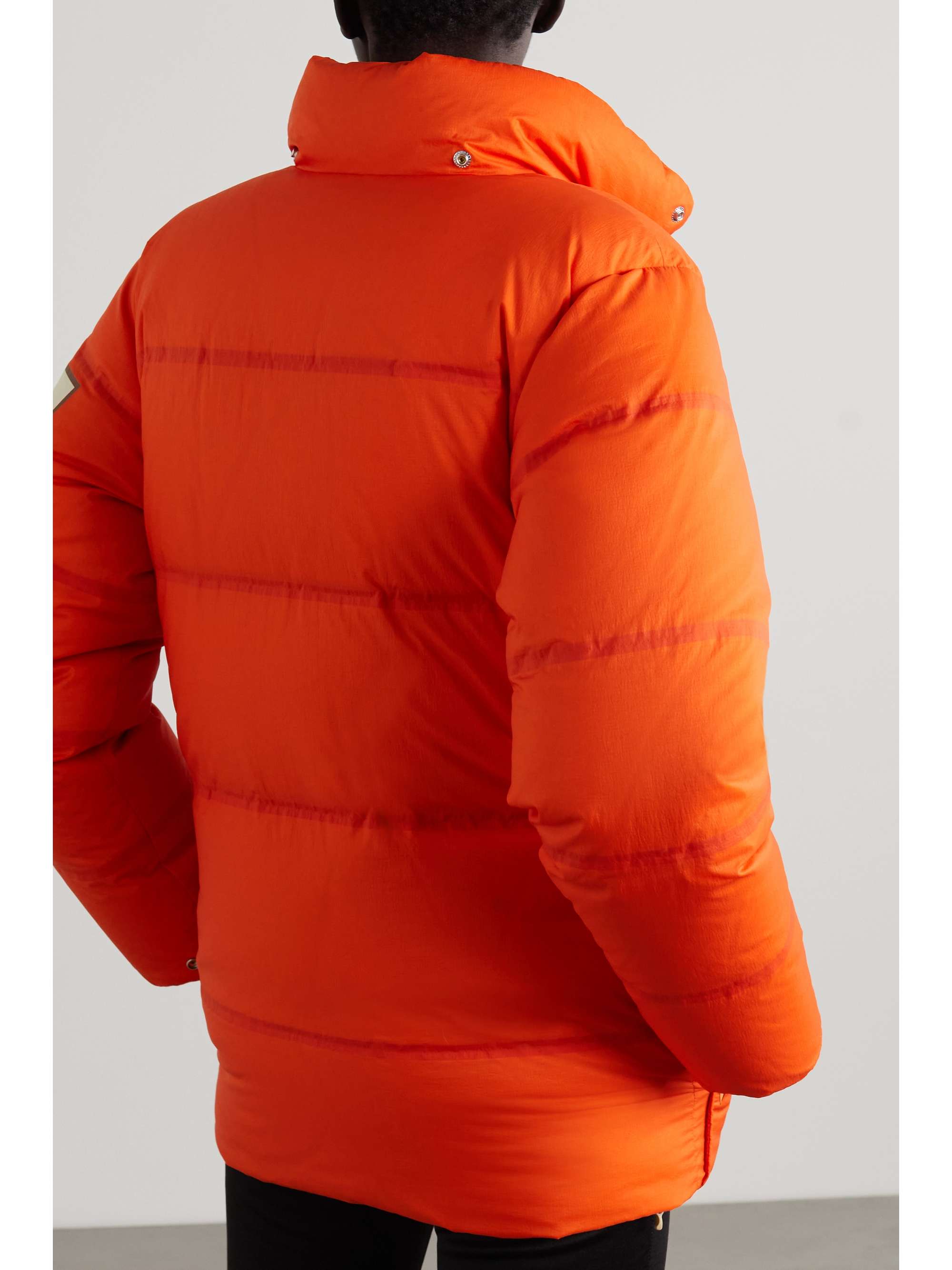 orange puffer north face