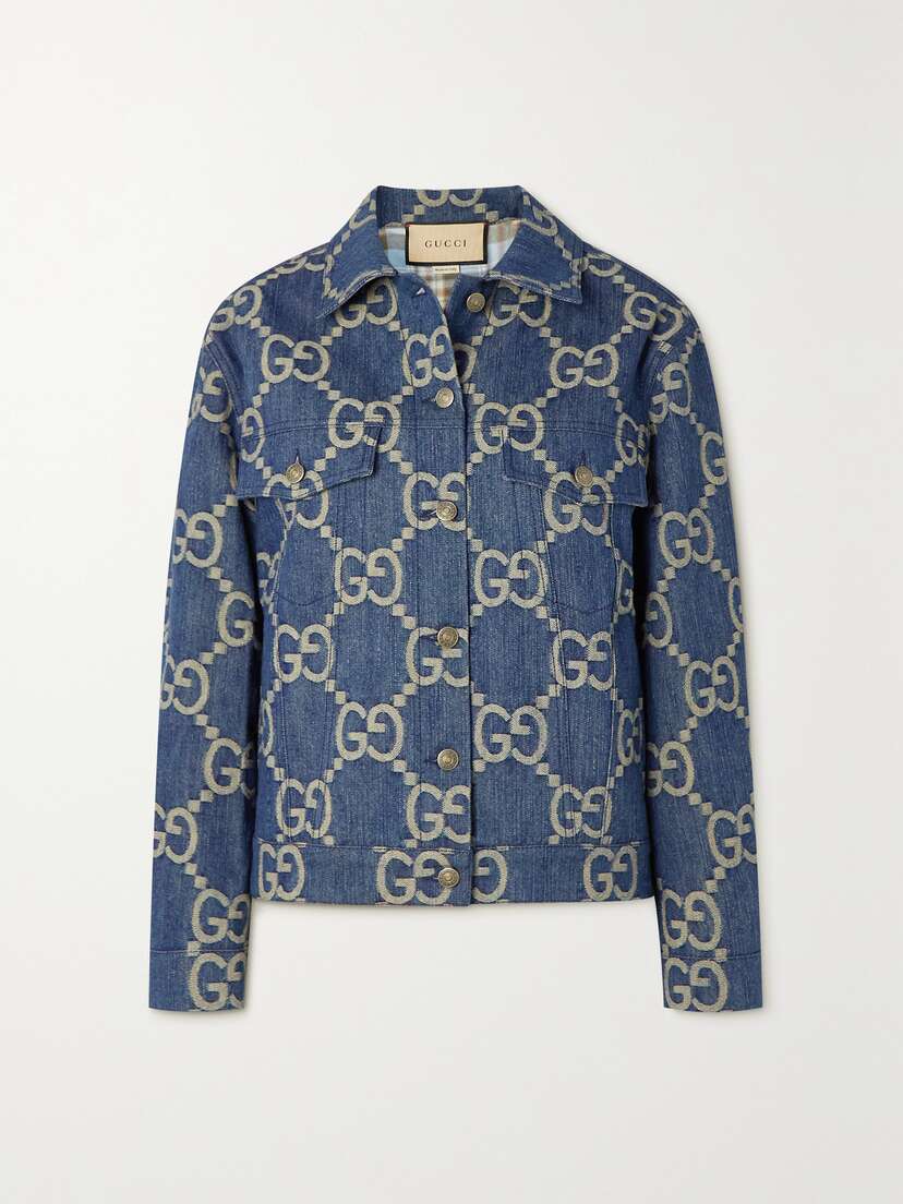 Gucci Jumbo Gg Denim-jacquard Jacket