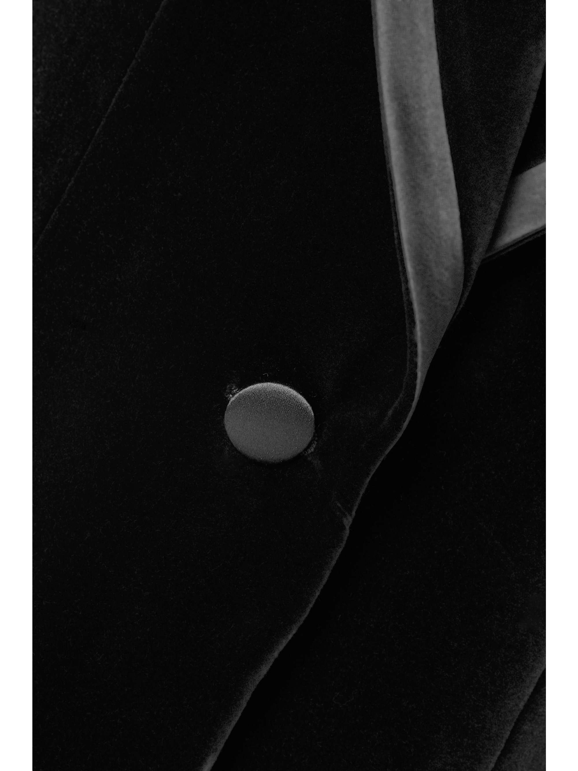 GUCCI Aria silk-trimmed cotton-blend velvet blazer