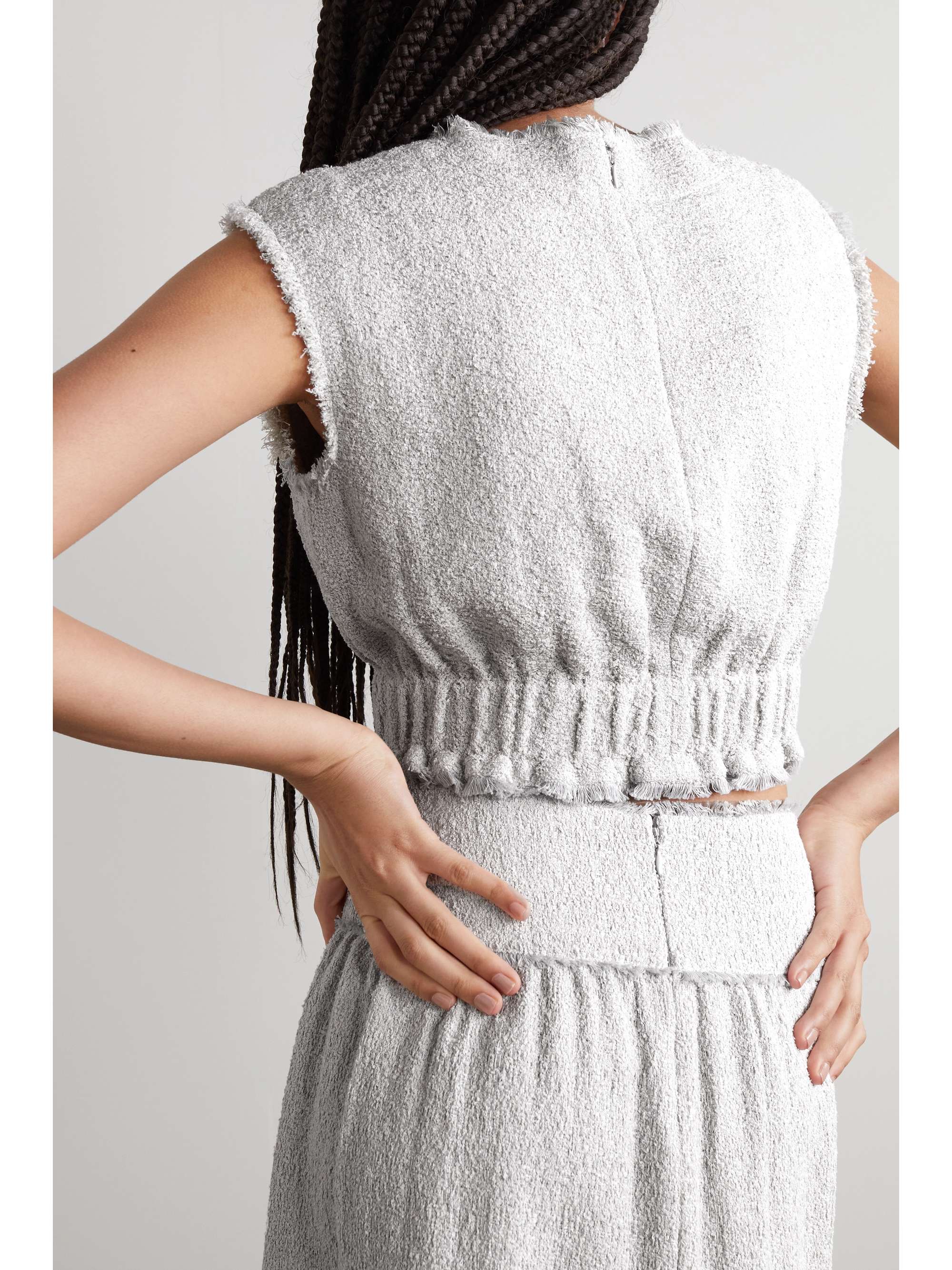 PROENZA SCHOULER 短款圈圈花呢上衣