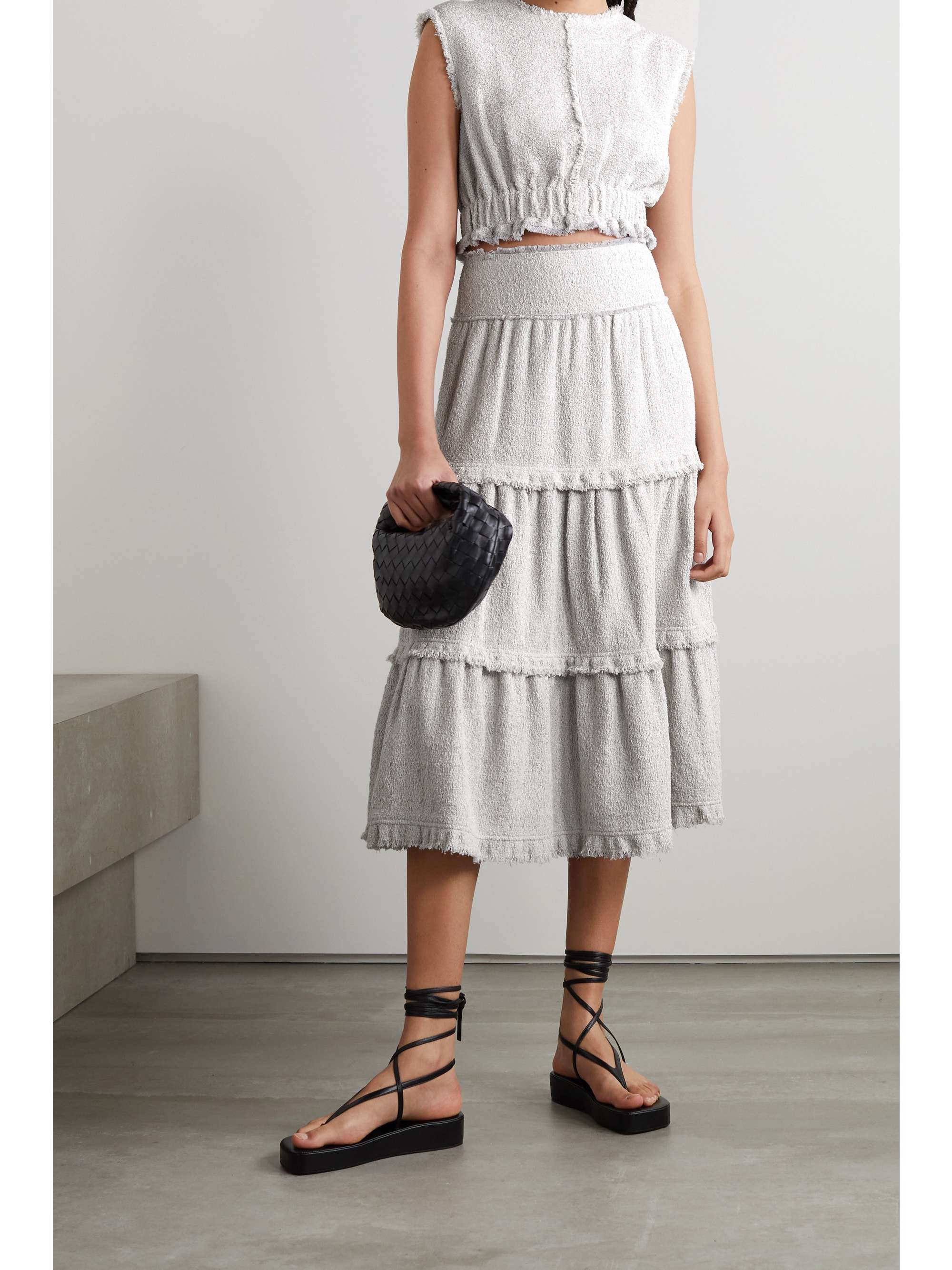PROENZA SCHOULER 短款圈圈花呢上衣