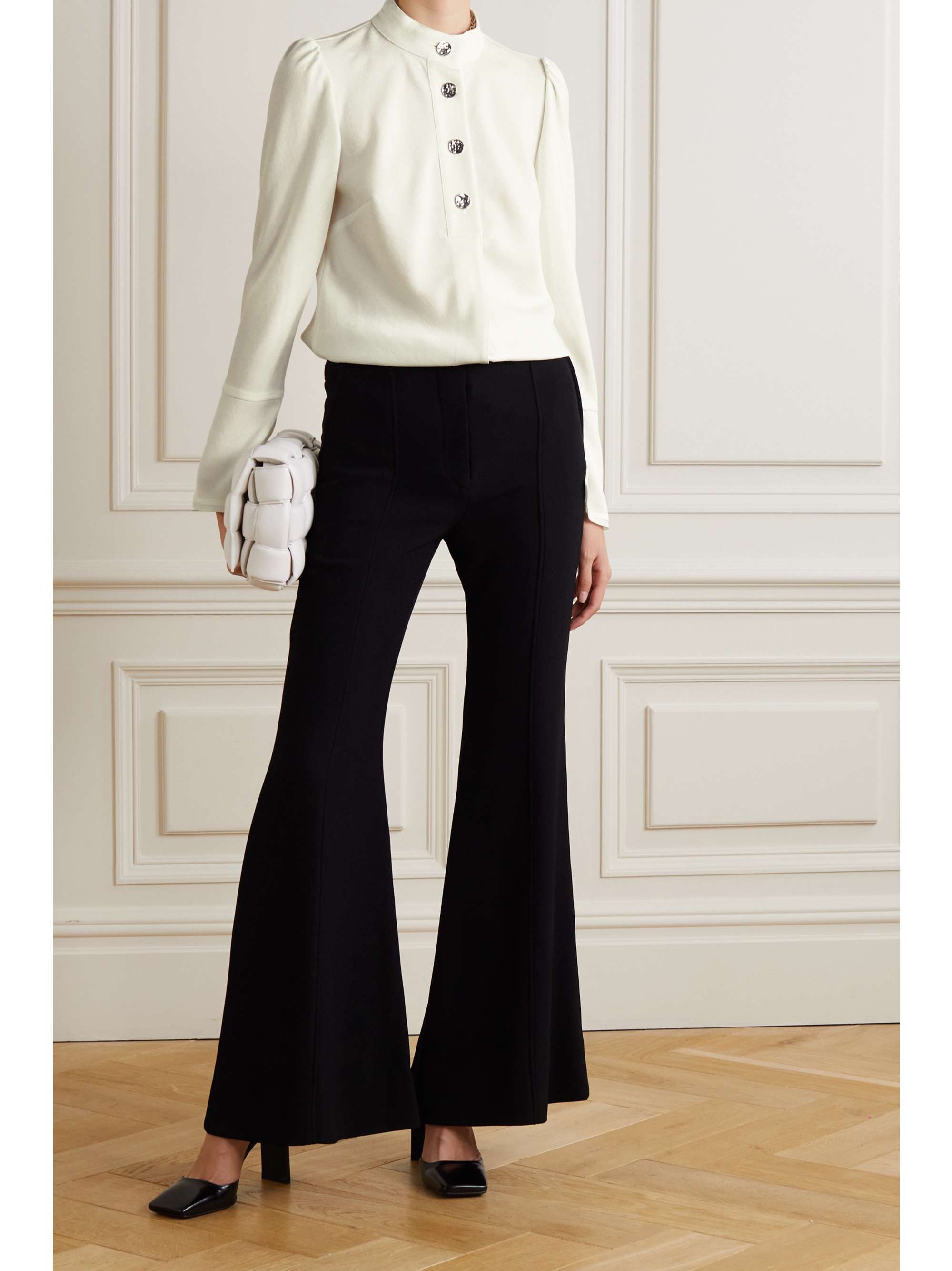 PROENZA SCHOULER Hammered-satin blouse