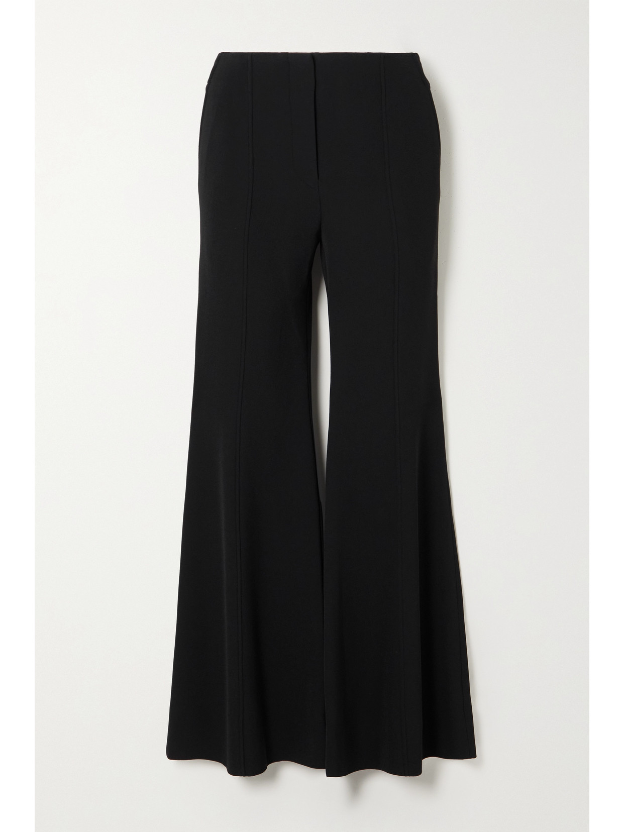 Proenza Schouler Stretch-knit Flared Pants In Black