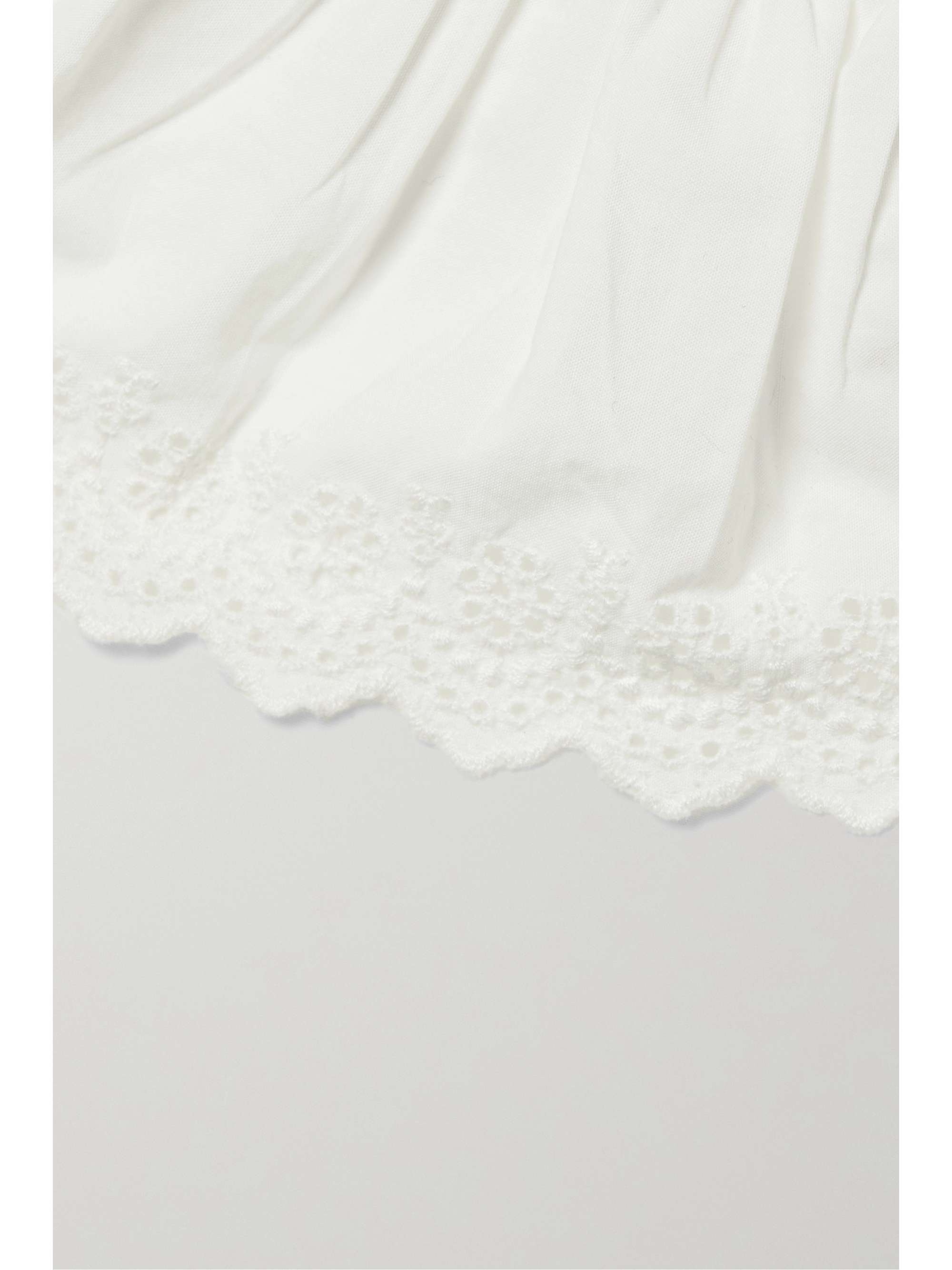 DÔEN + NET SUSTAIN Lupine Maxikleid aus Biobaumwollpopeline mit Lochstickereien