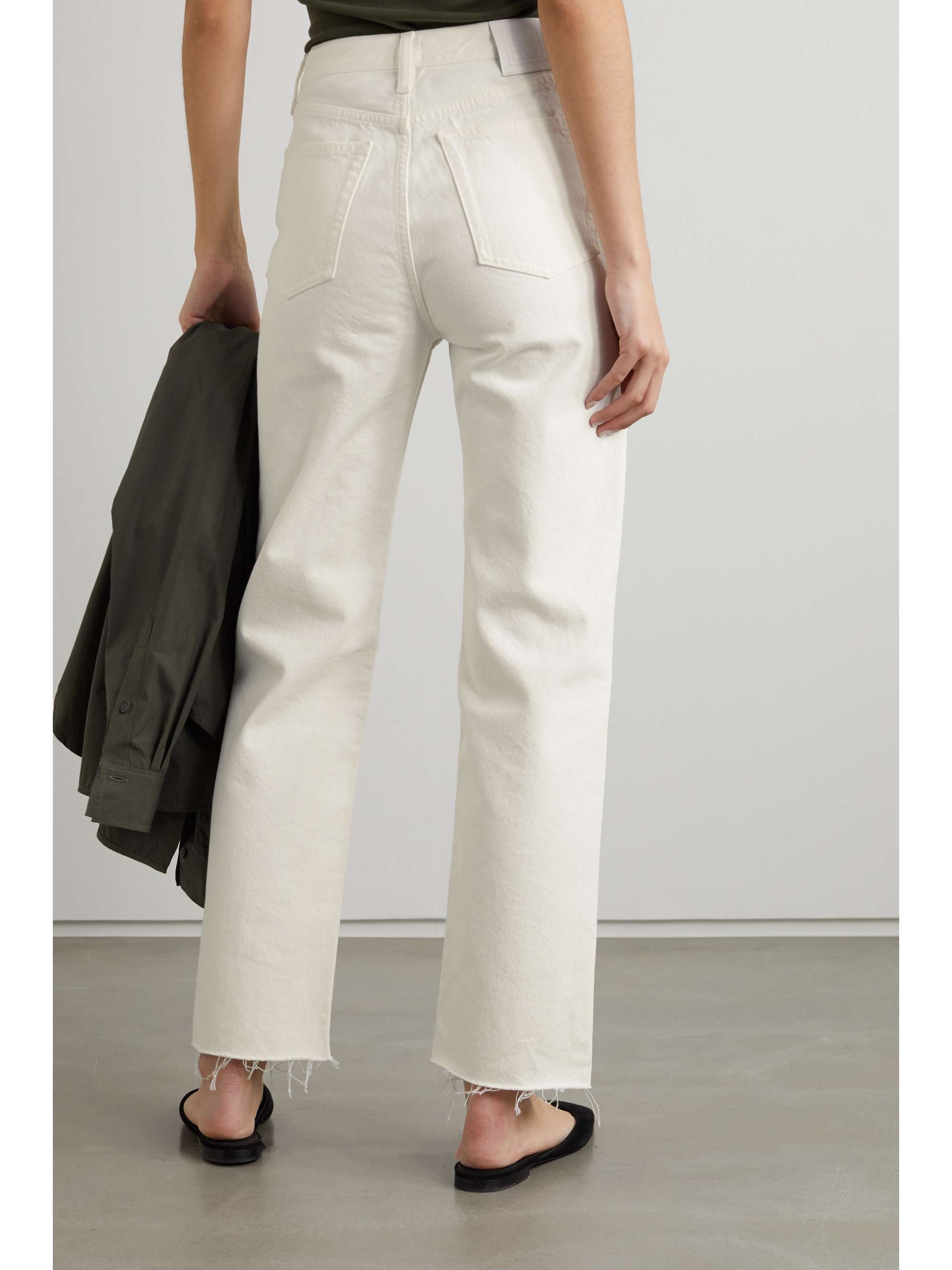 TOTEME Classic Cut high-rise straight-leg organic jeans