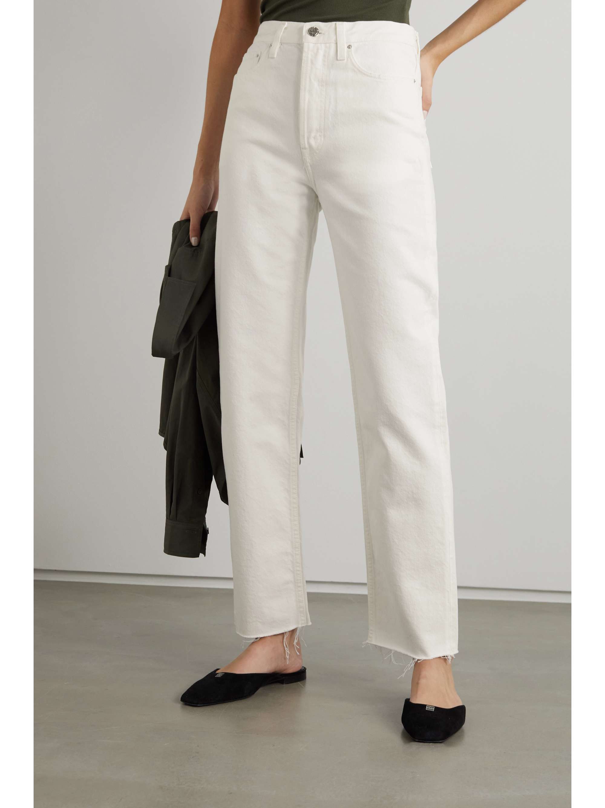 Citron håndjern misundelse TOTEME + NET SUSTAIN Classic Cut high-rise straight-leg organic jeans |  NET-A-PORTER