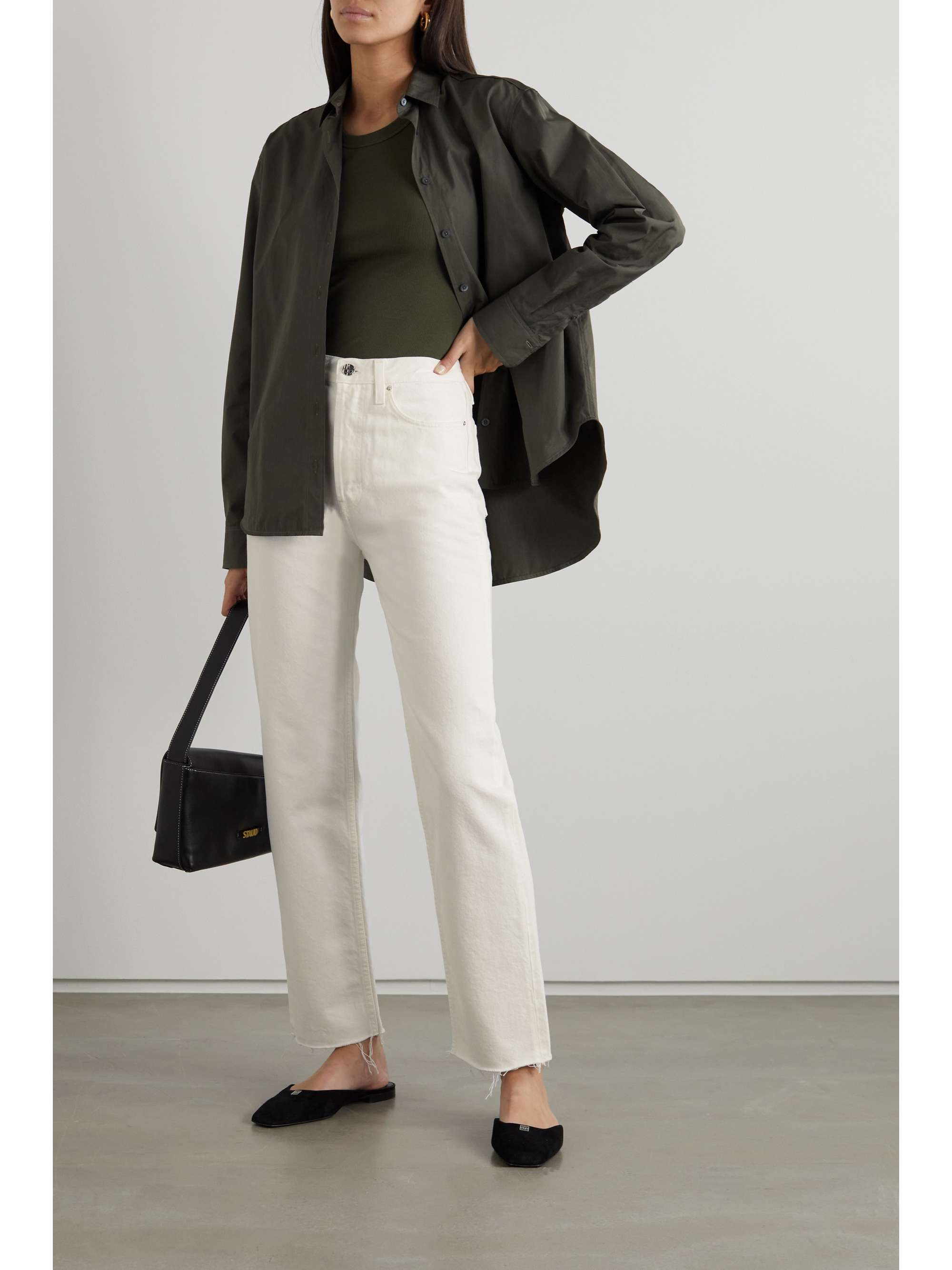 TOTEME Classic Cut high-rise straight-leg organic jeans