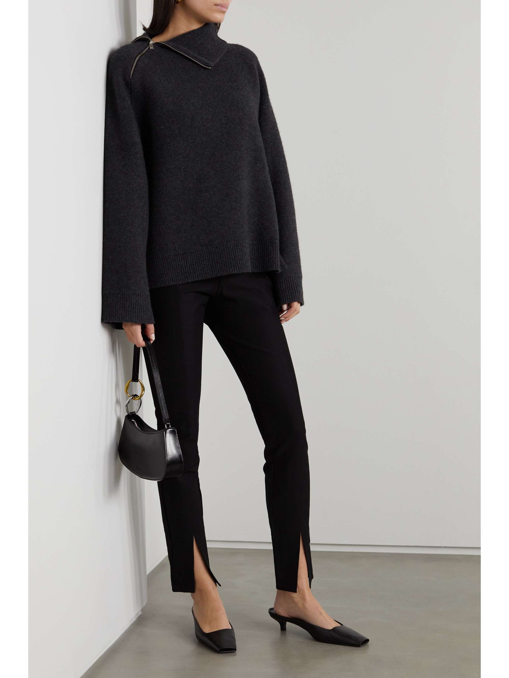 TOTEME Linen-blend slim-leg pants