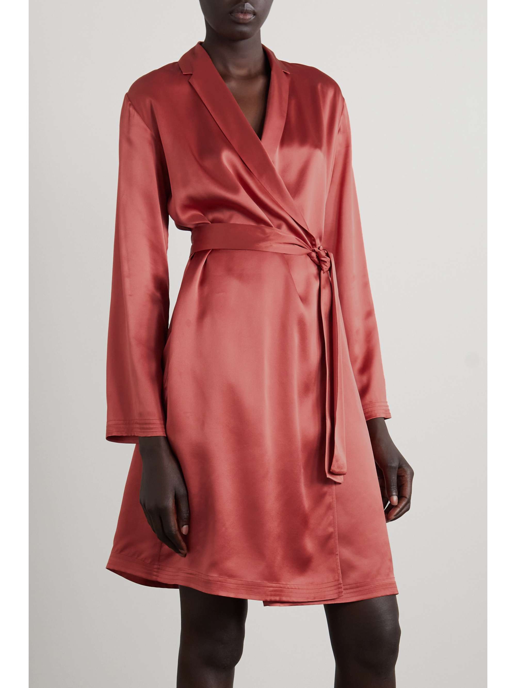 burberry silk robe