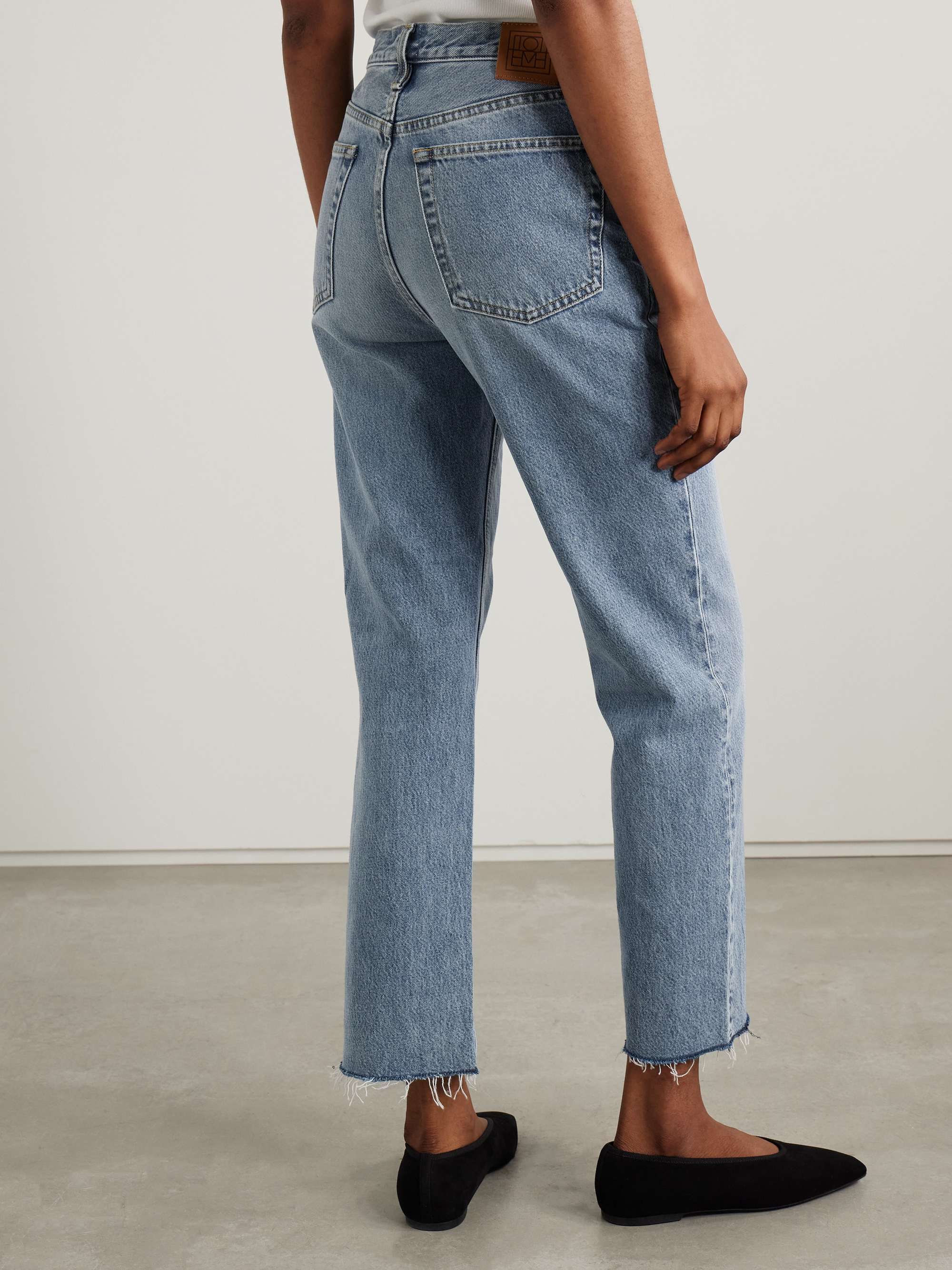TOTEME Classic Cut high-rise straight-leg organic jeans