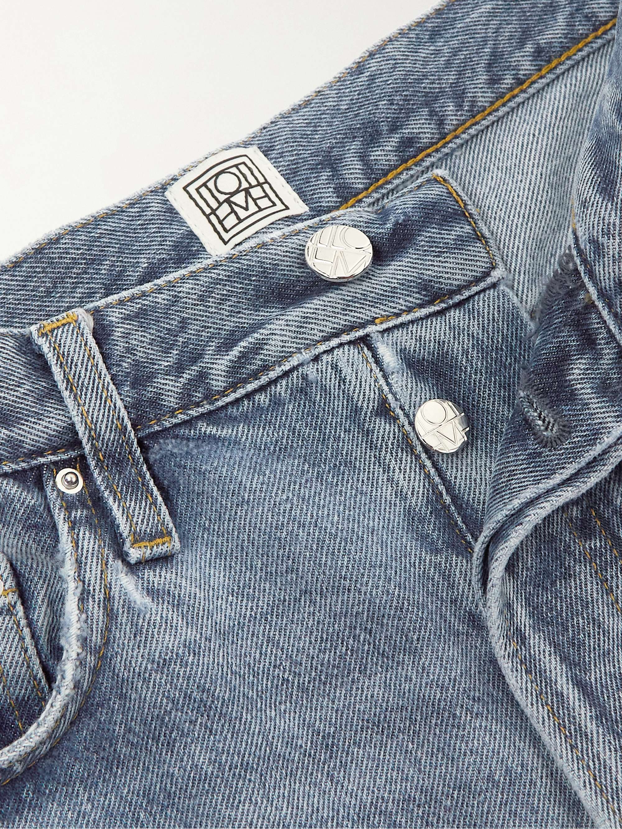 TOTEME Classic Cut high-rise straight-leg organic jeans