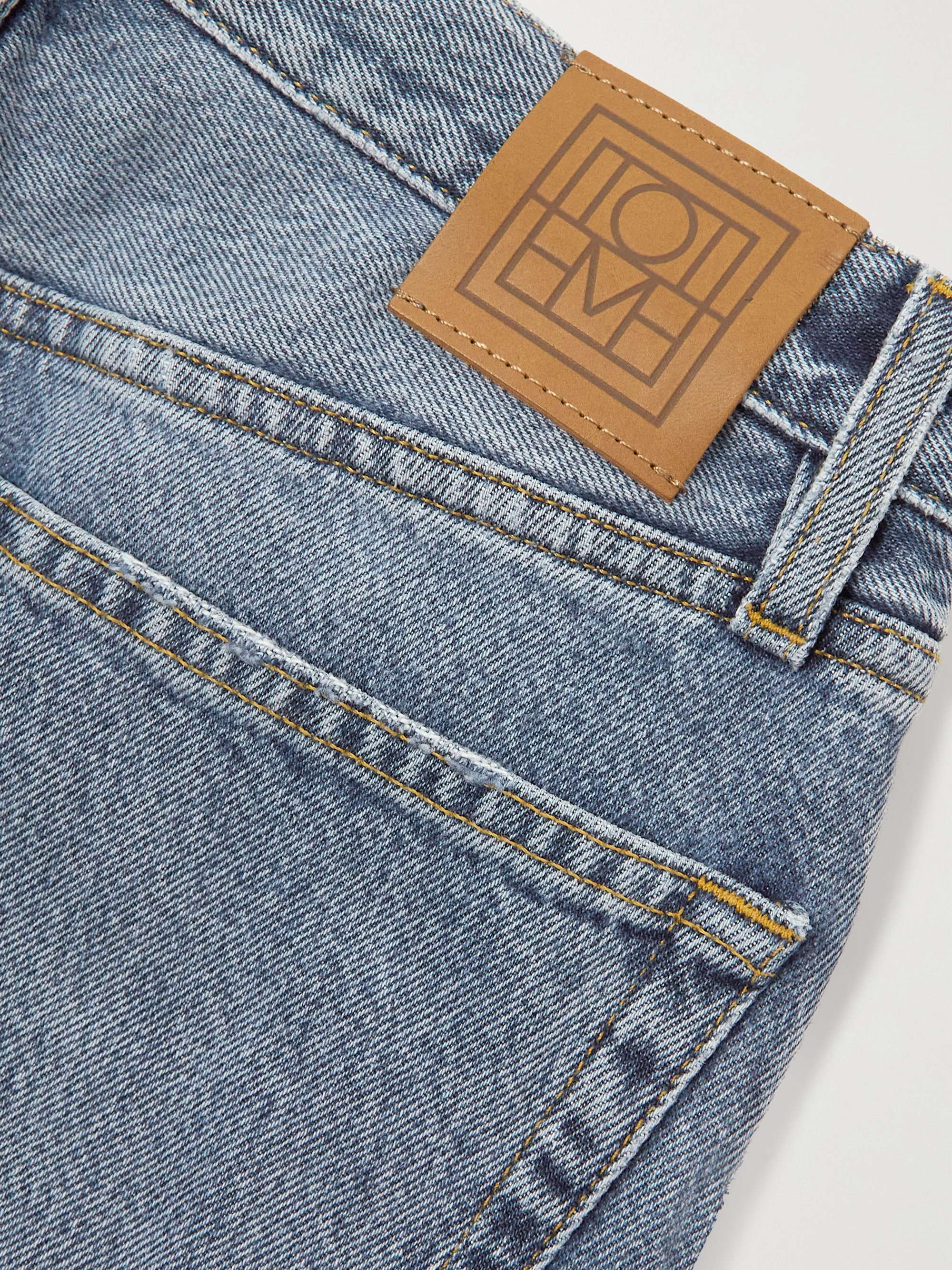TOTEME Classic Cut high-rise straight-leg organic jeans