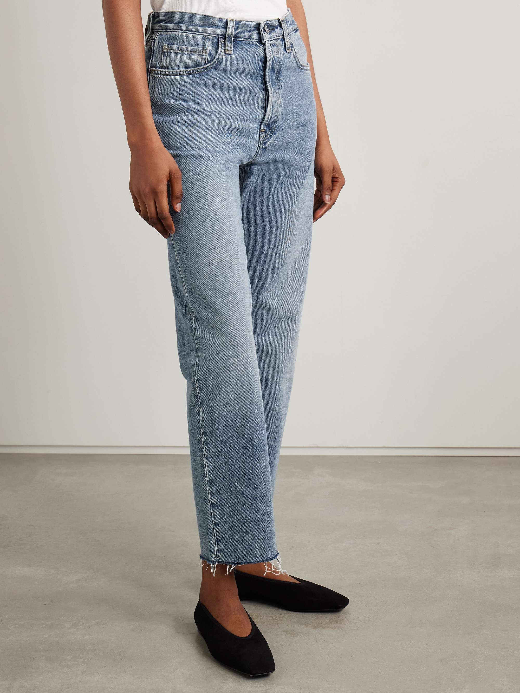 TOTEME Classic Cut high-rise straight-leg organic jeans