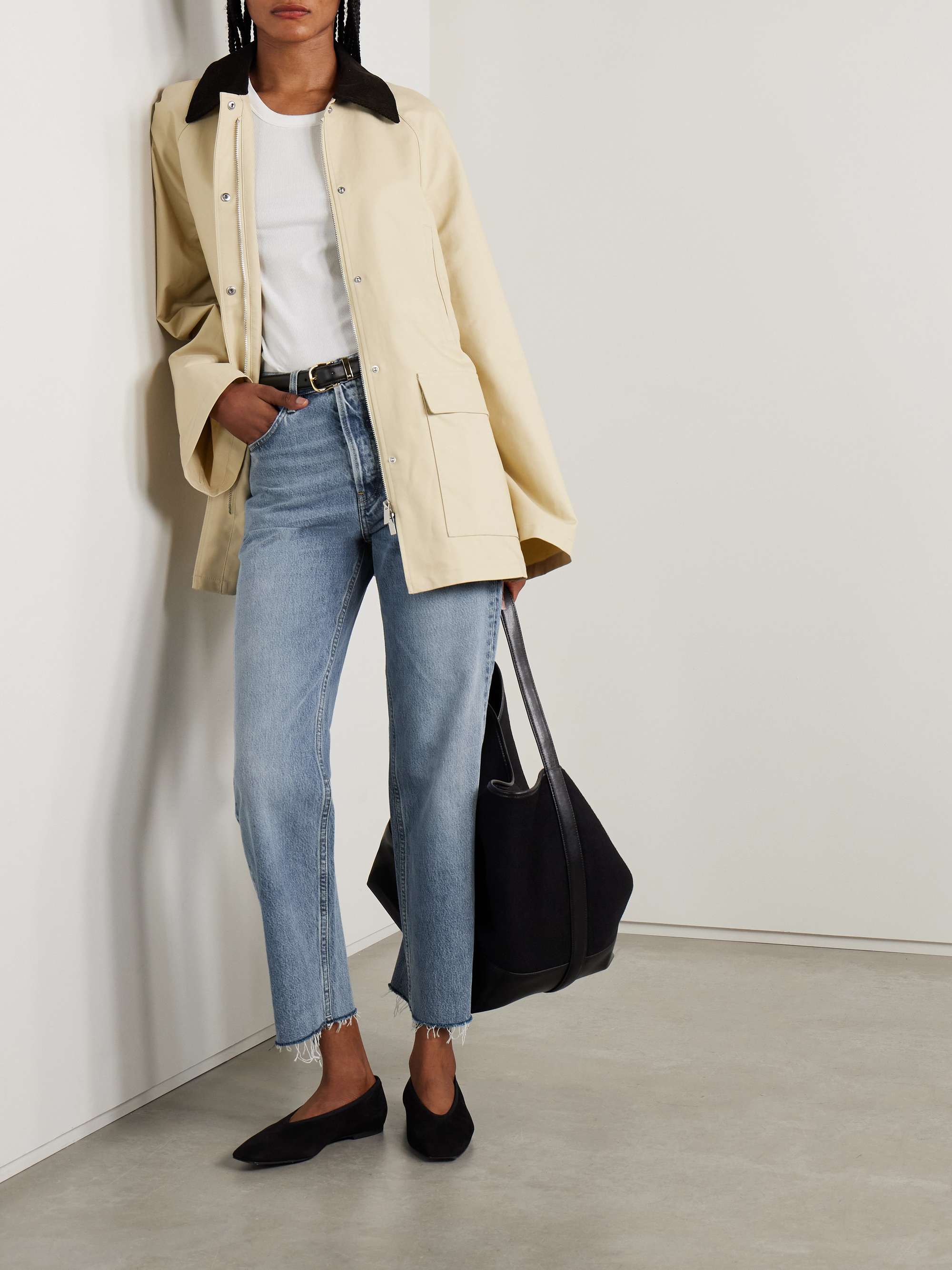 TOTEME Classic Cut high-rise straight-leg organic jeans