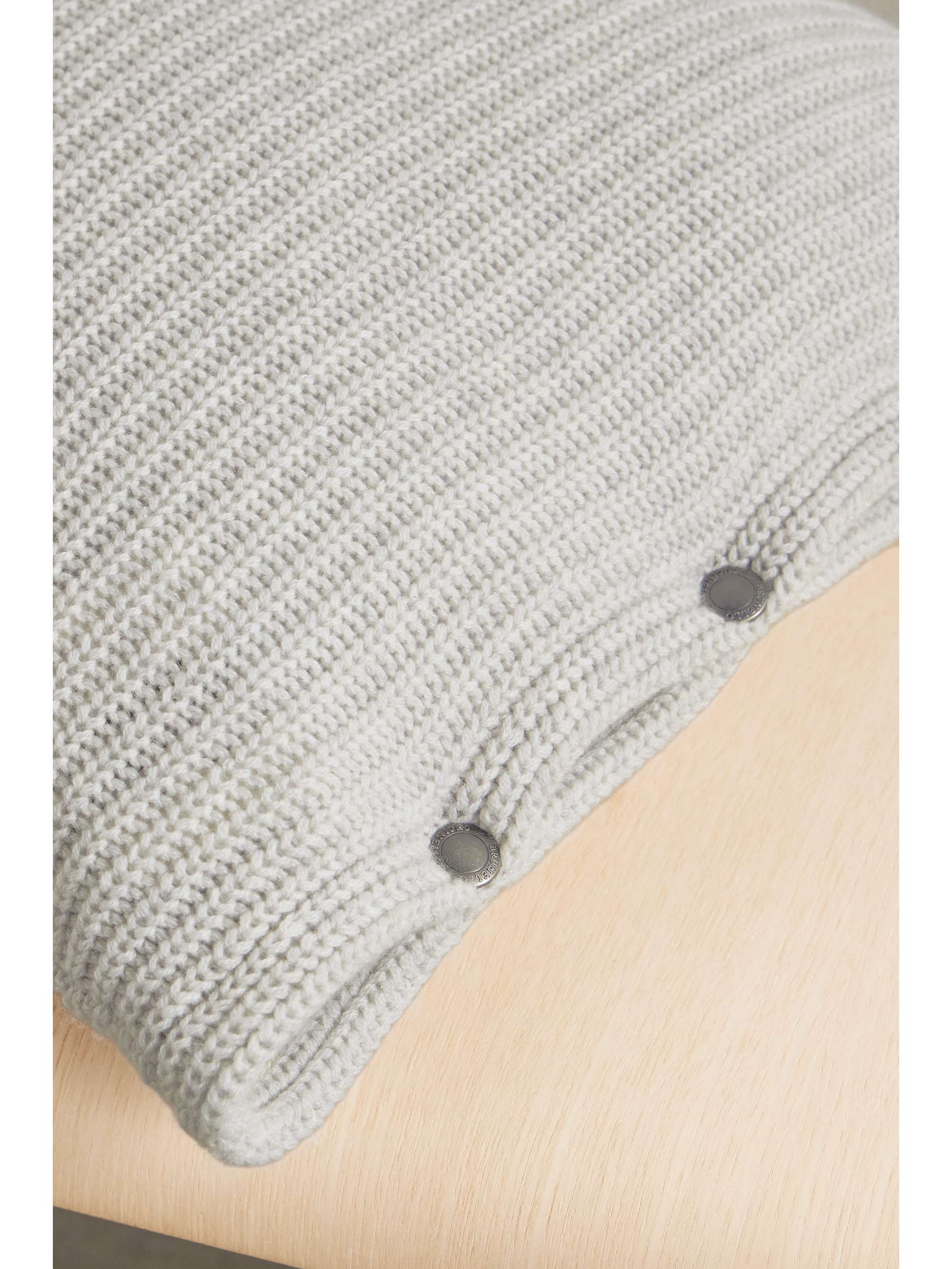BRUNELLO CUCINELLI Ribbed cashmere down cushion