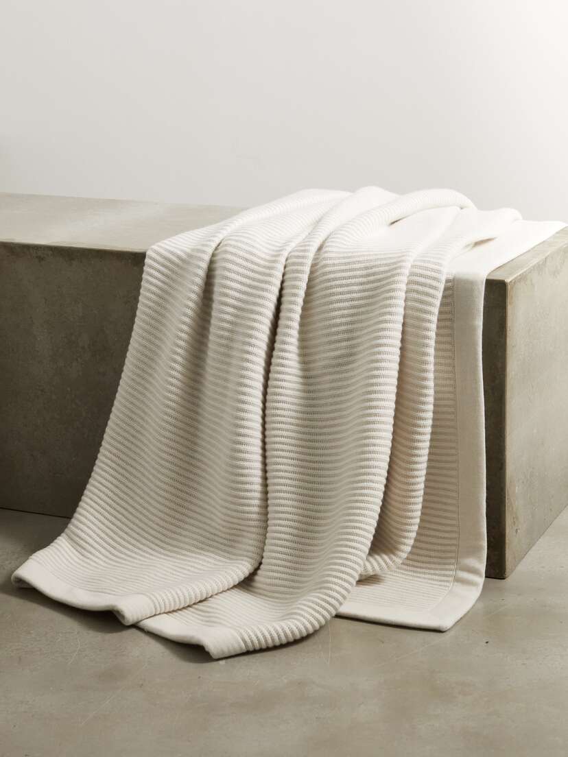Brunello Cucinelli Ribbed Cashmere Blanket