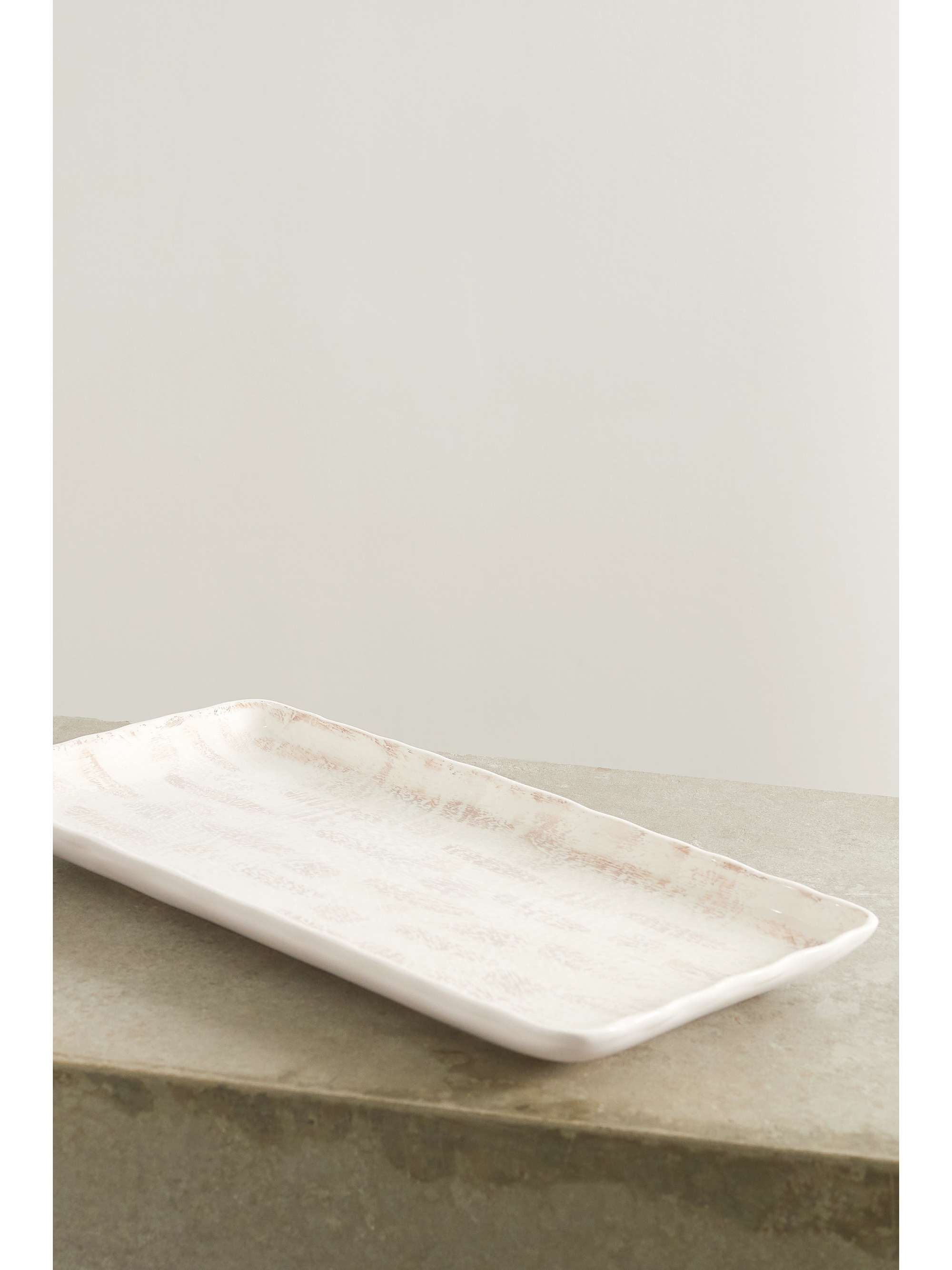 BRUNELLO CUCINELLI Textured ceramic tray