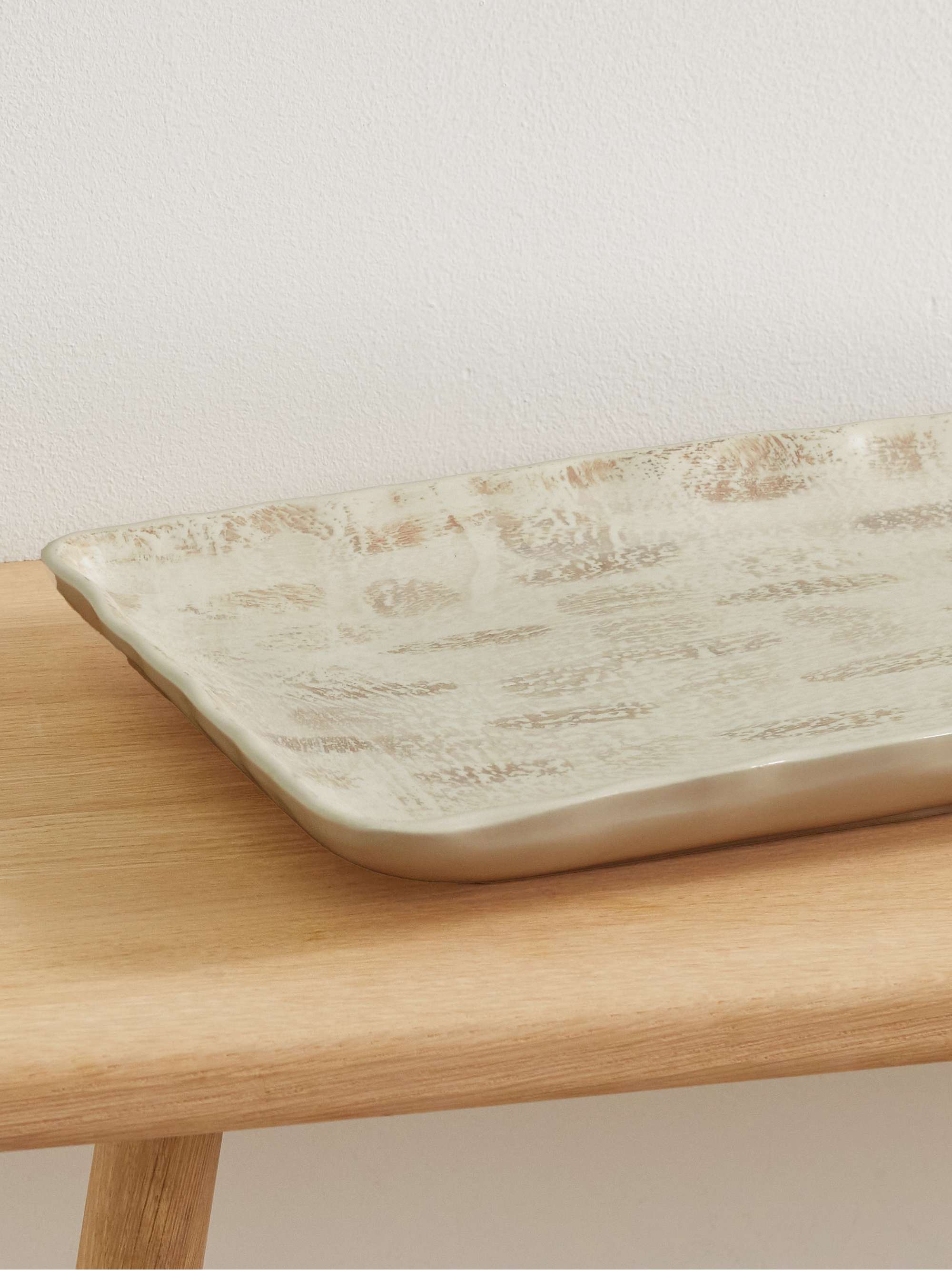 BRUNELLO CUCINELLI Textured ceramic tray