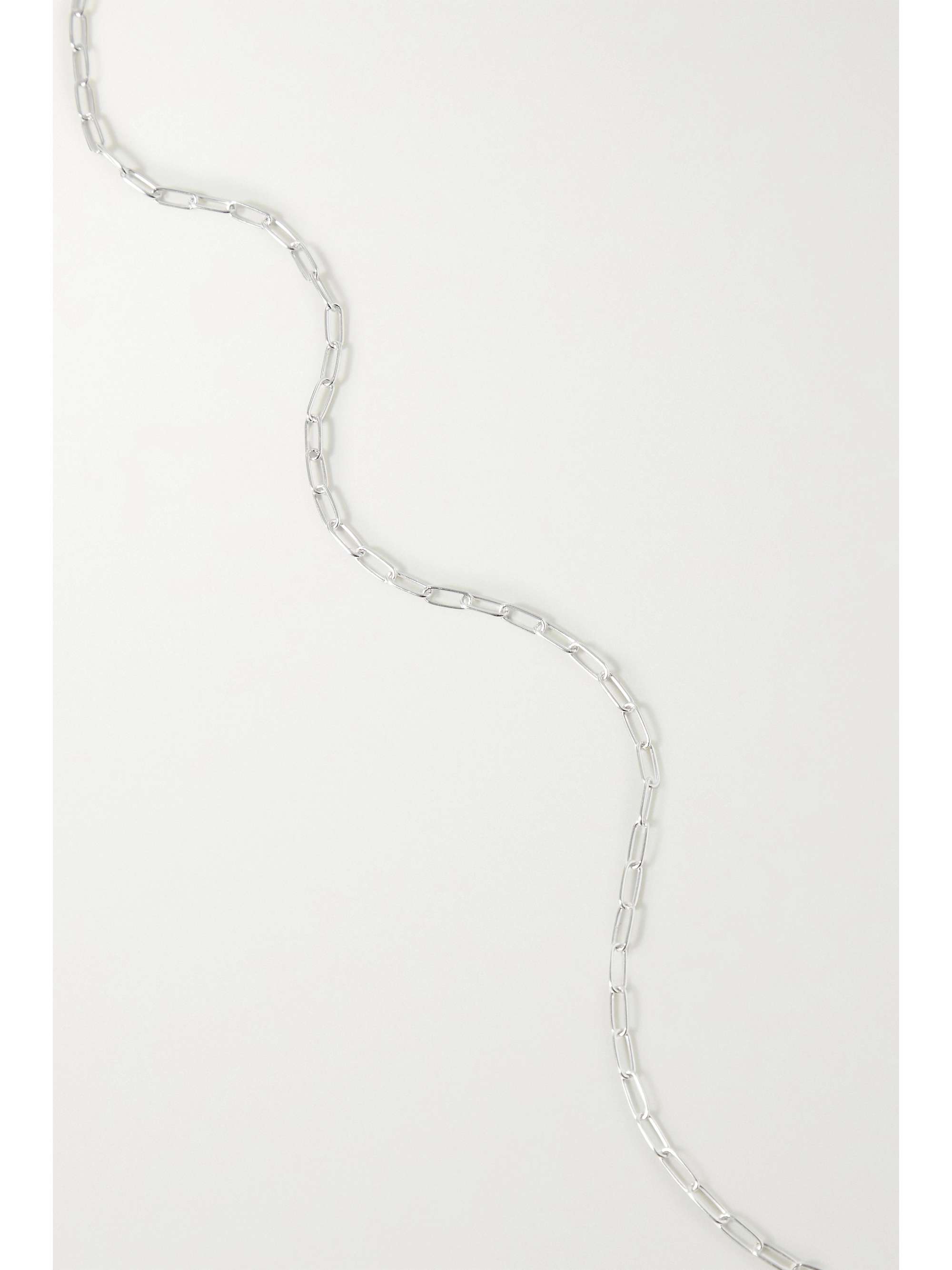 LOREN STEWART Silver cubic zirconia body chain