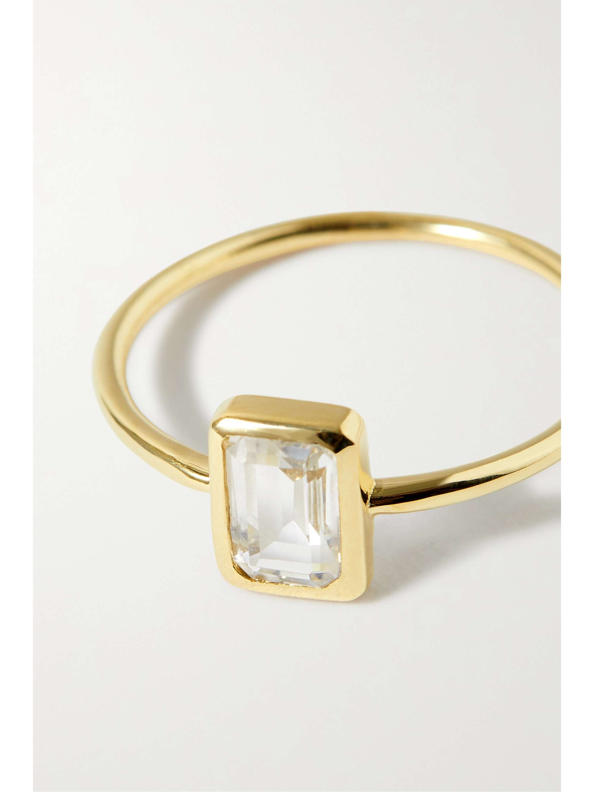 LOREN STEWART 14-karat gold topaz ring