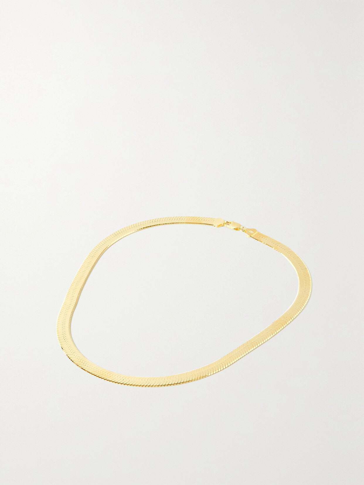 Bronte Herringbone Gold Vermeil Necklace