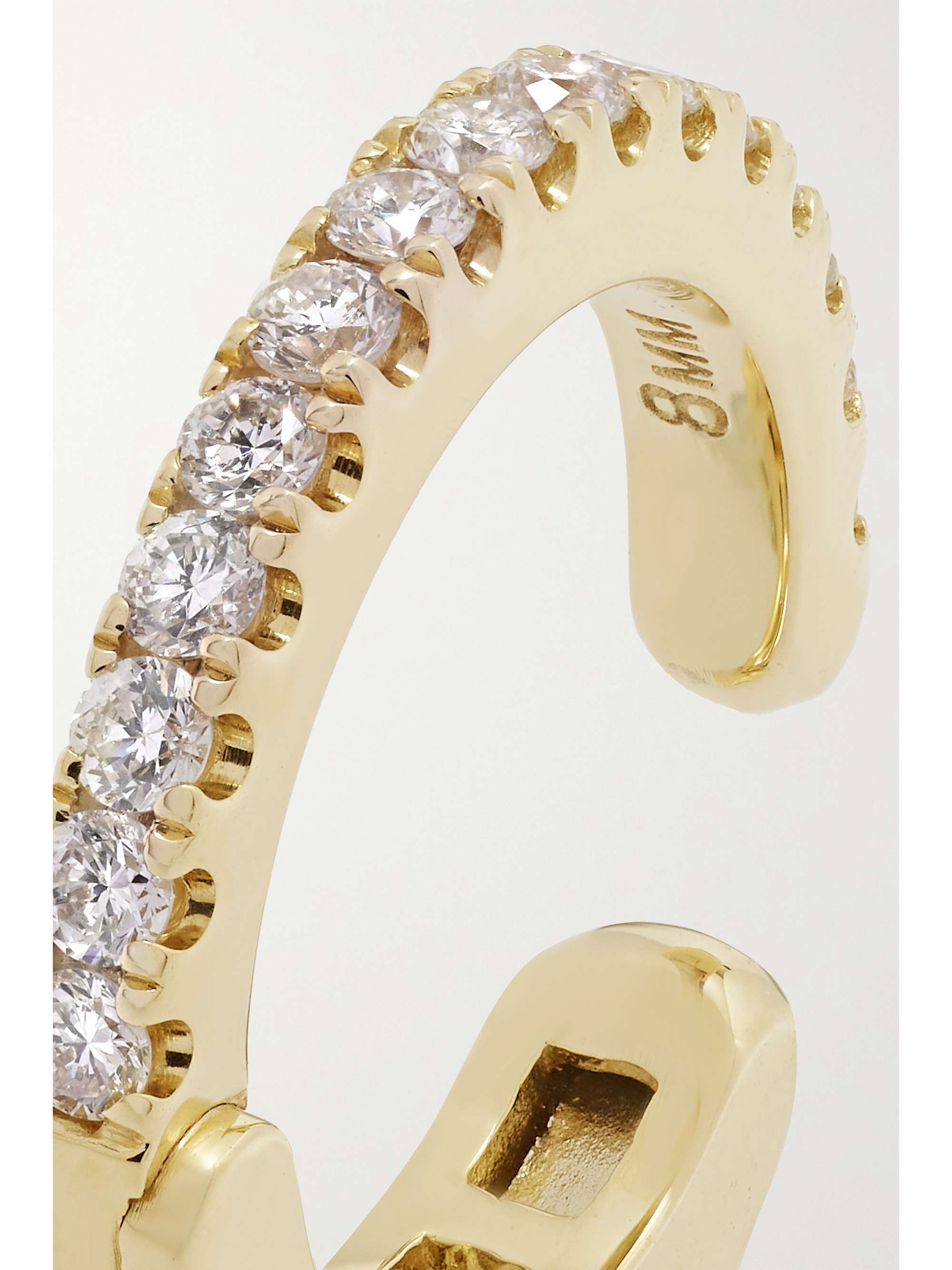MARIA TASH Eternity 18-karat gold diamond ear cuff
