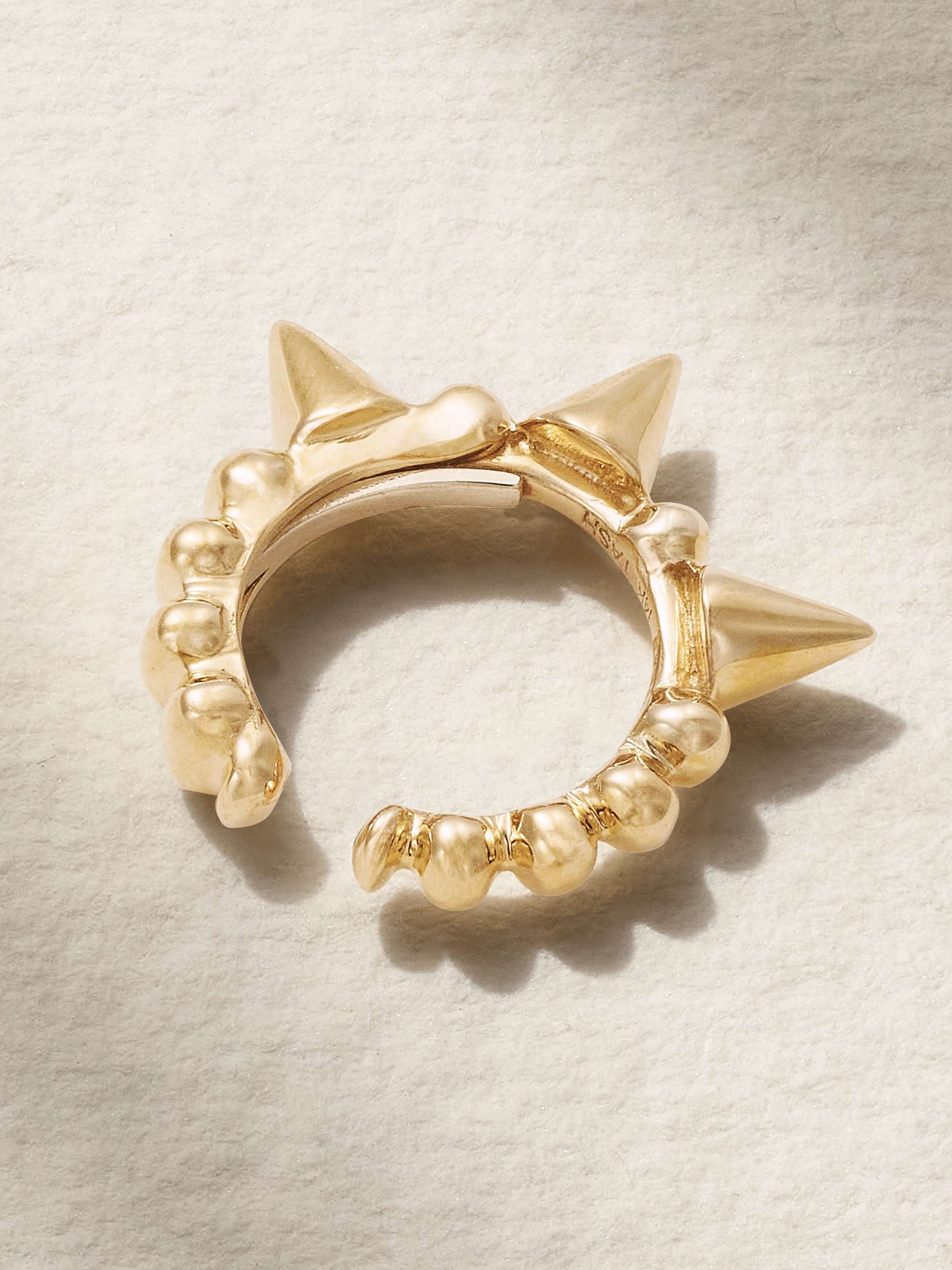 MARIA TASH Triple Spike 8mm 14-karat gold ear cuff