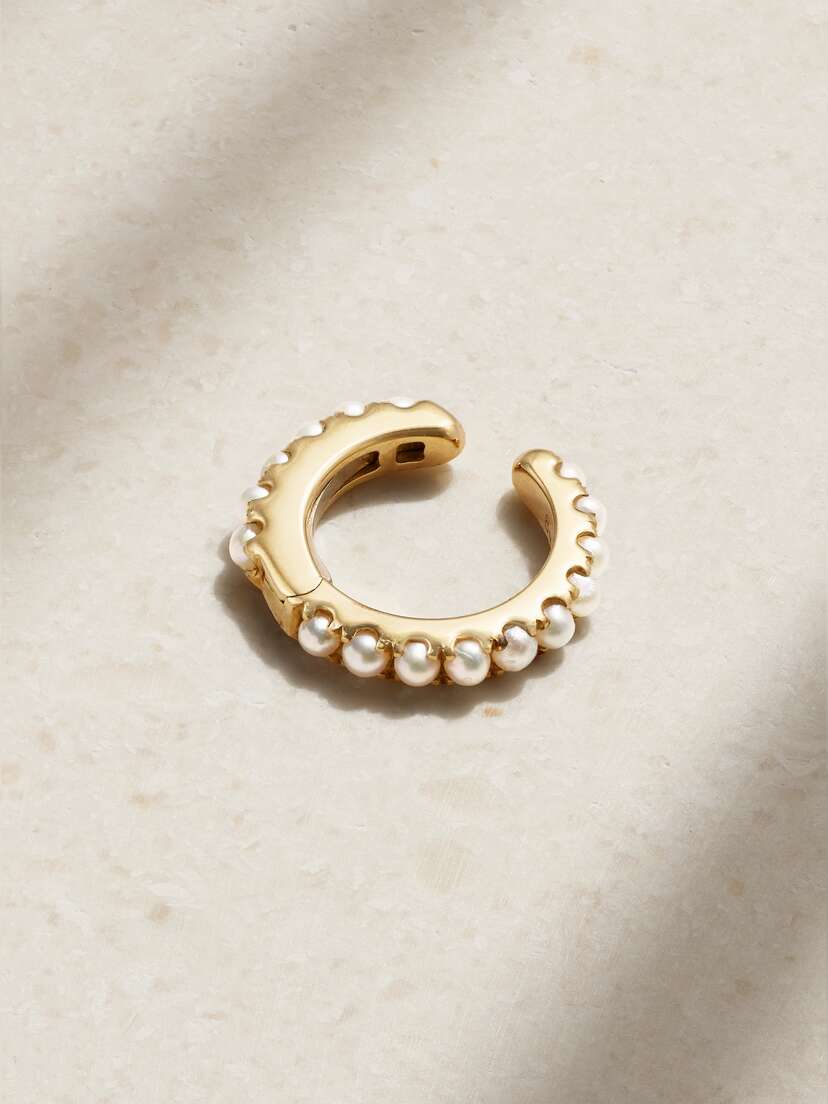 MARIA TASH Eternity 14-karat Gold Pearl Ear Cuff