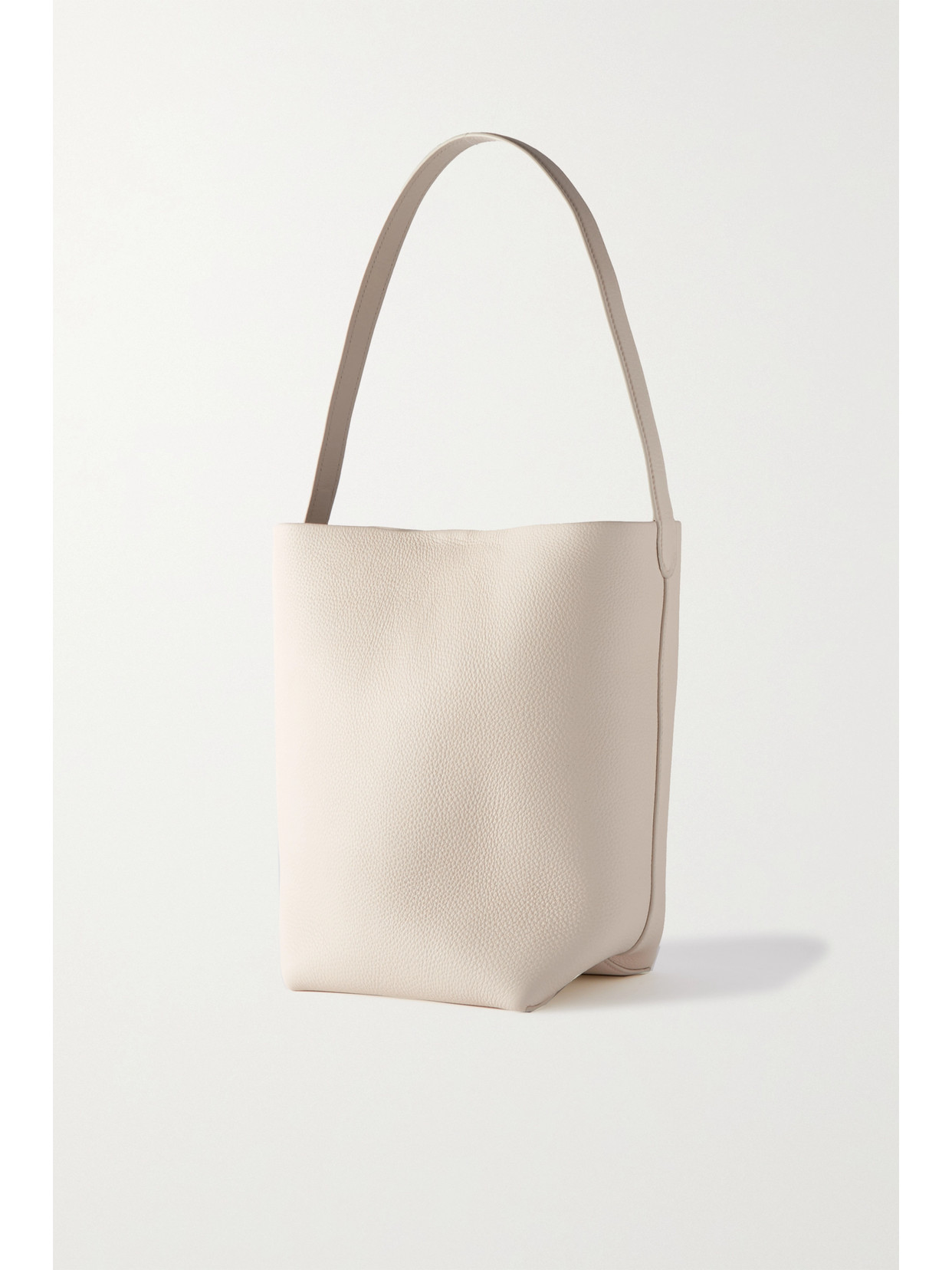 Shop The Row N/s Park Medium Textured-leather Tote In Ivory