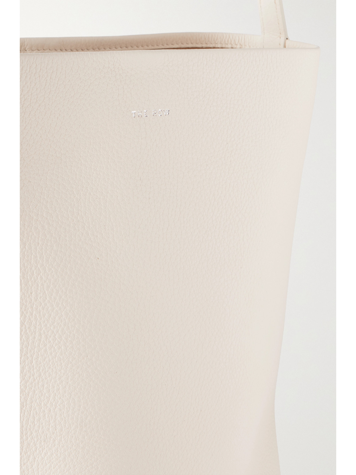The Row N/s Park Medium Textured-leather Tote In Ivory
