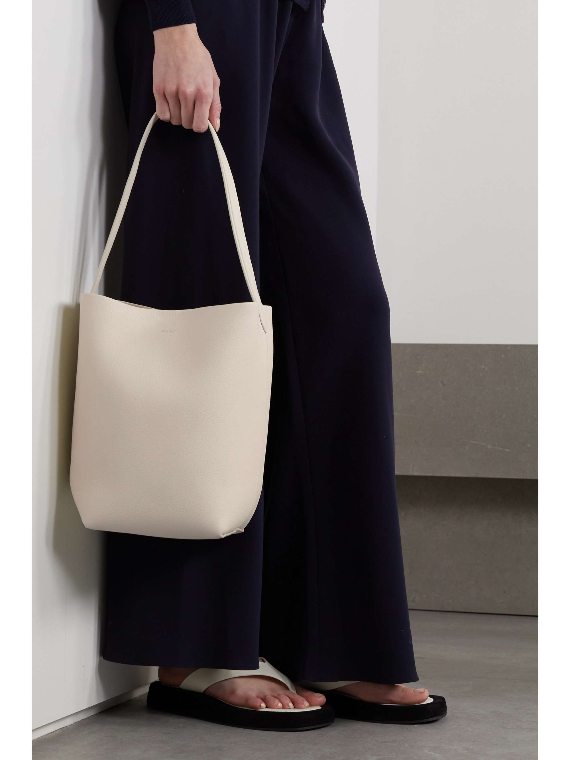 Ivory N/S Park medium textured-leather tote | THE ROW | NET-A-PORTER