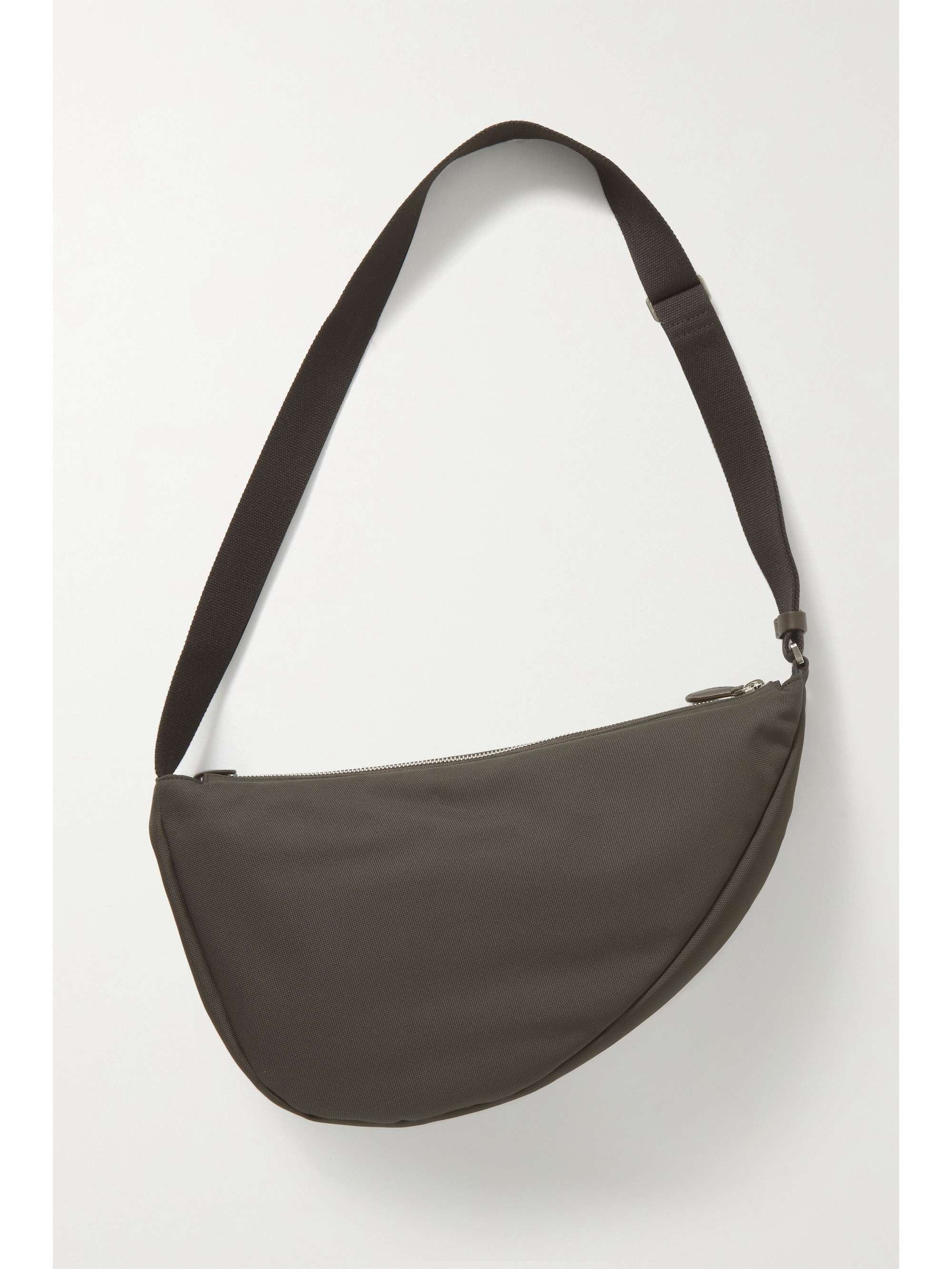 THE ROW Slouchy Banana Two leather-trimmed canvas shoulder bag