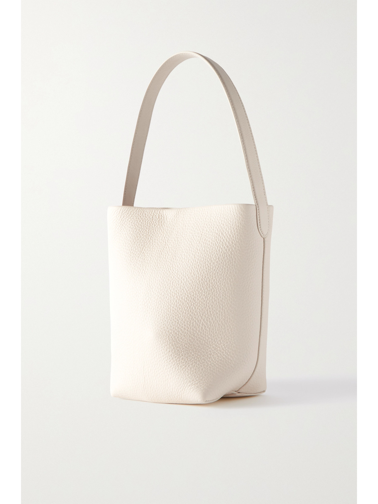 The Row N/s Park Small Textured-leather Tote In Ivory