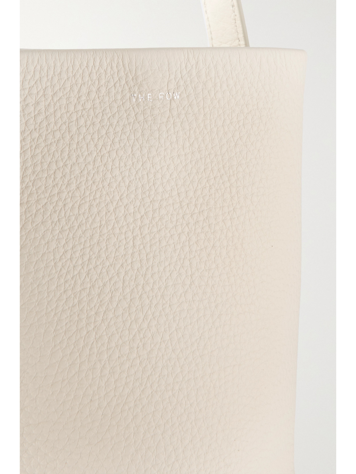 The Row N/s Park Small Textured-leather Tote In Ivory