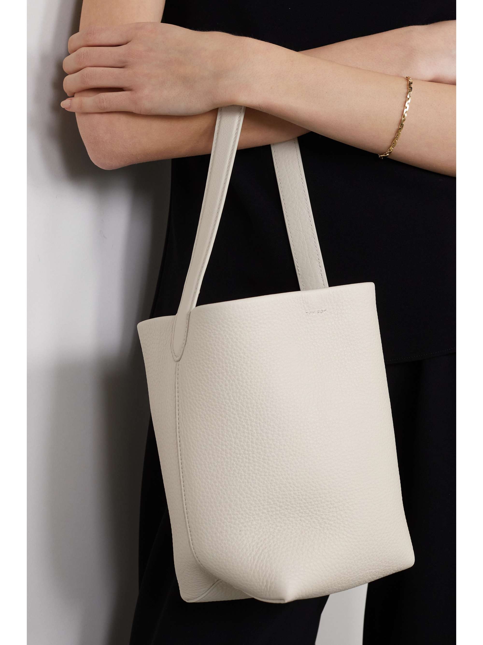 THE ROW N/S Park textured-leather tote