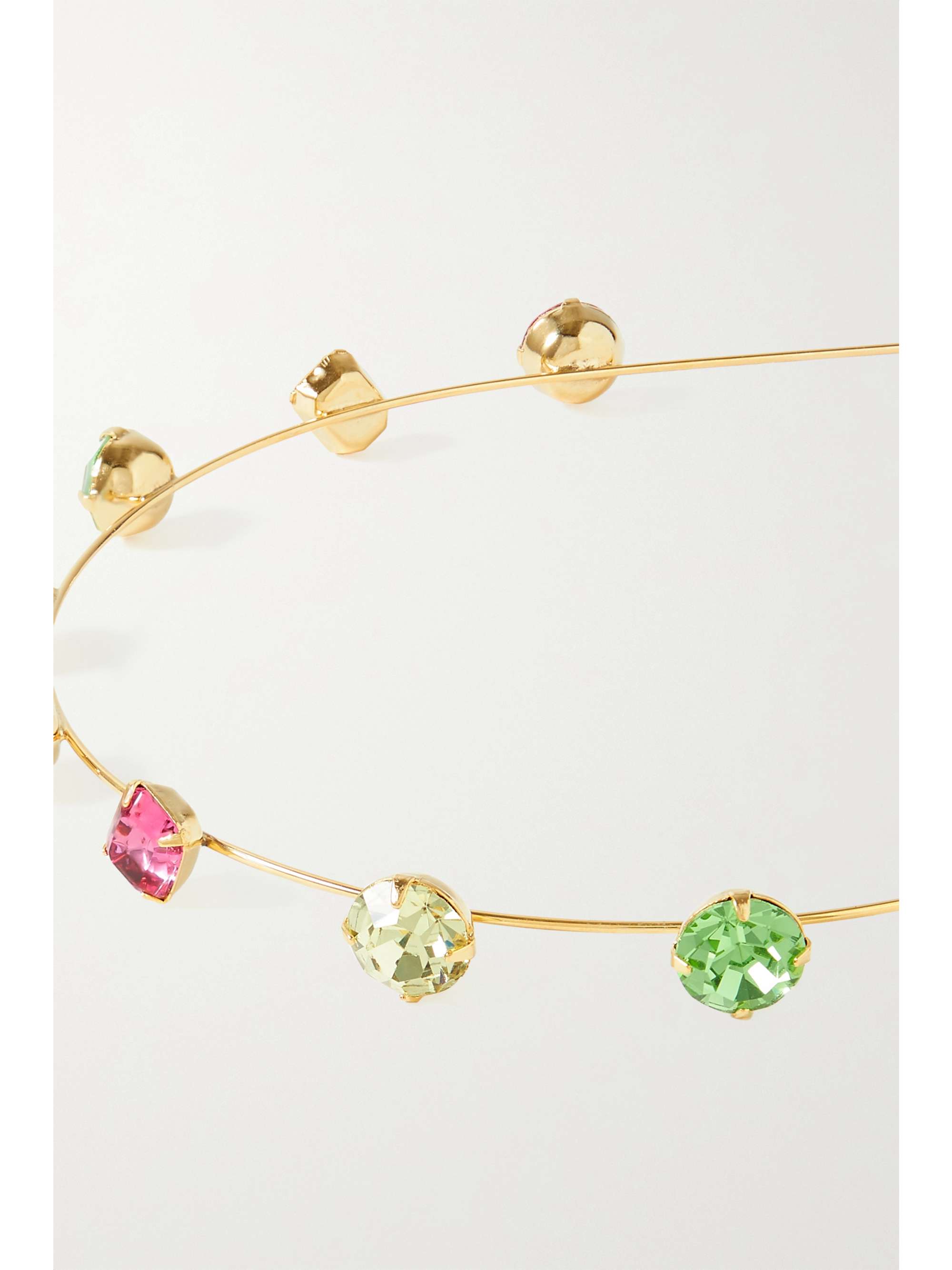 LELET NY Lyla goldfarbener Haarreif mit Swarovski-Kristallen