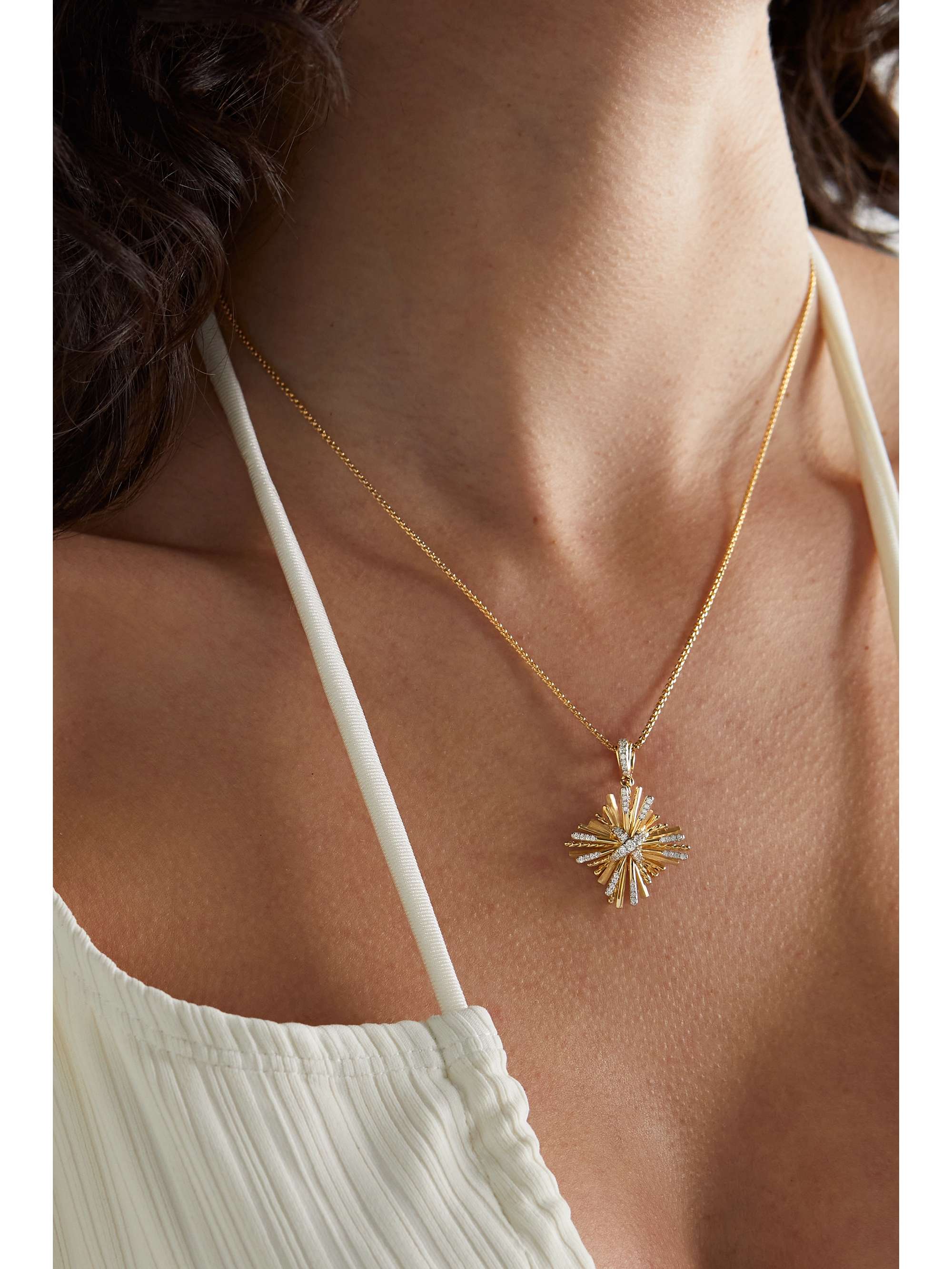 DAVID YURMAN Angelika 18-karat gold diamond necklace