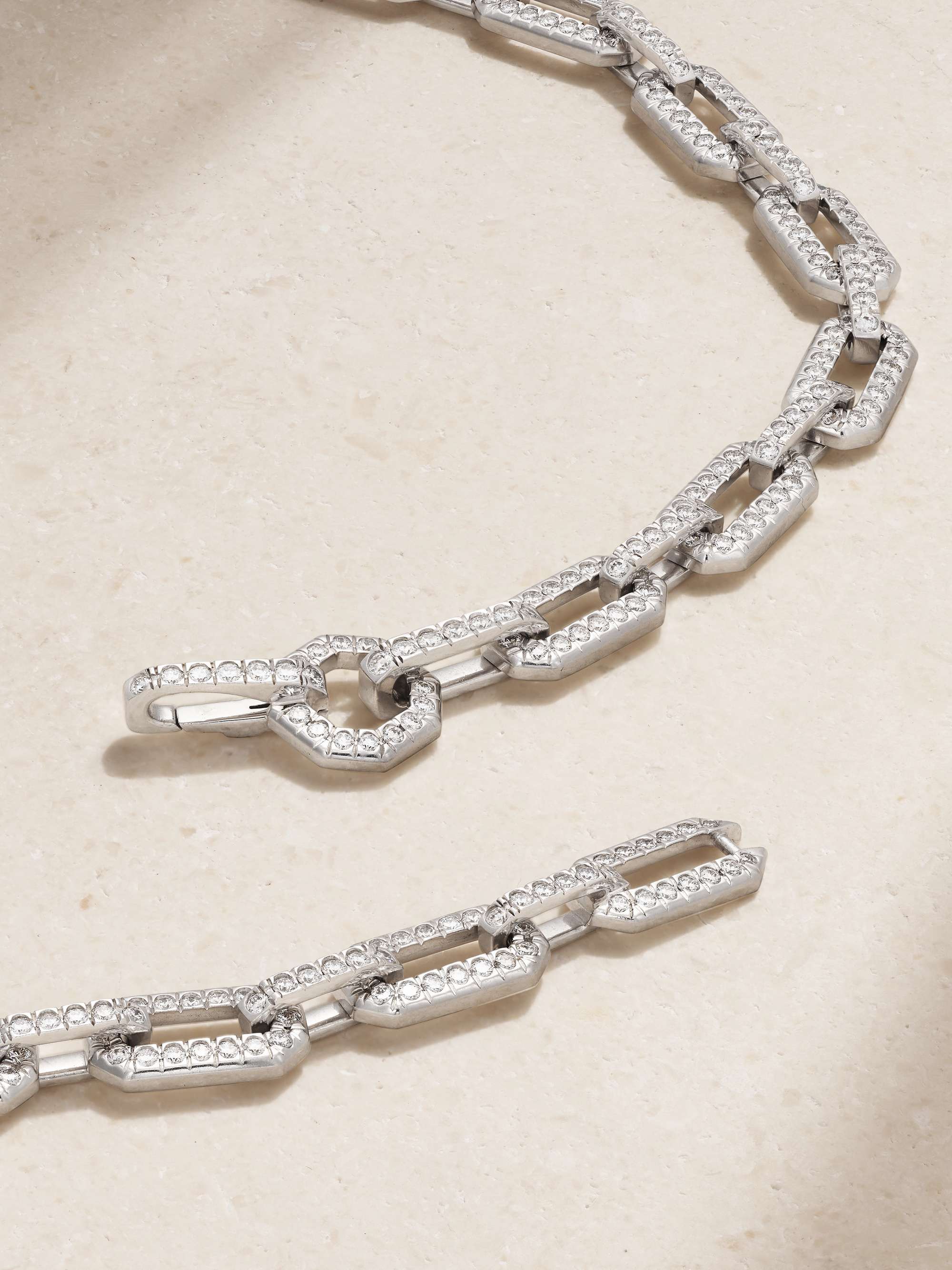 DAVID YURMAN XL Starburst 18-karat white gold diamond necklace