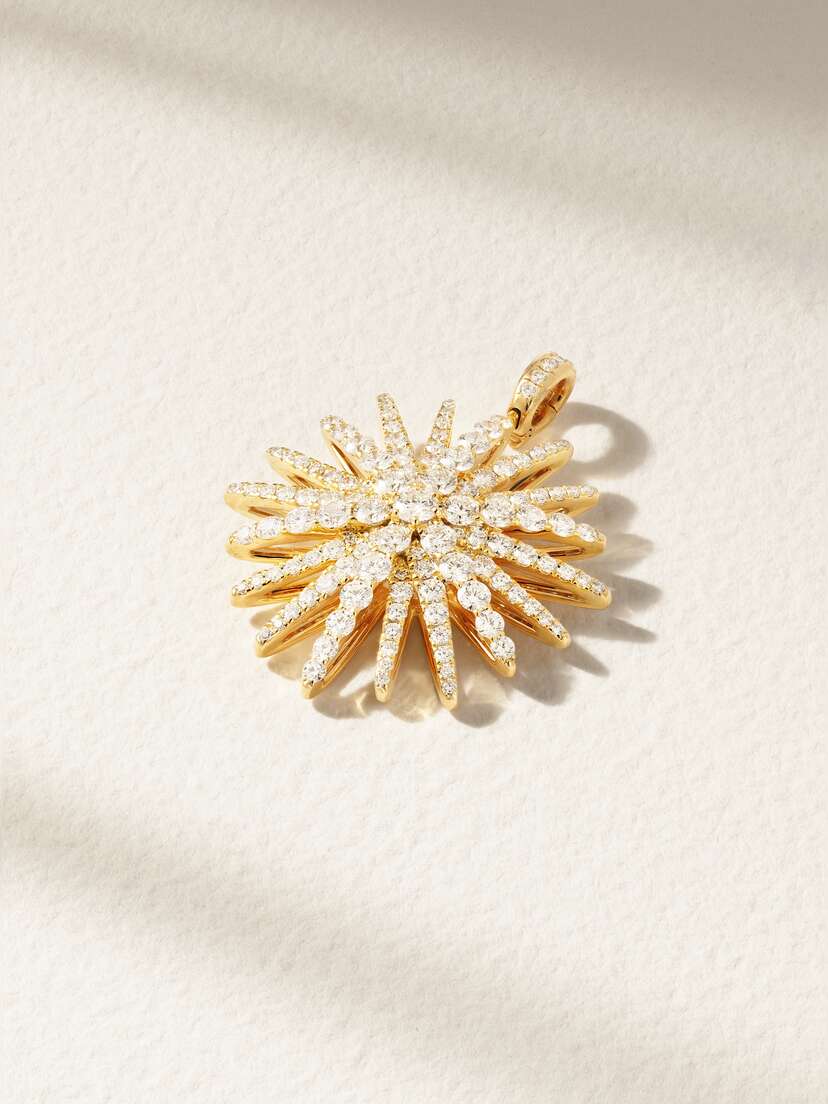 David Yurman Starburst Xl 18-karat Gold Diamond Pendant