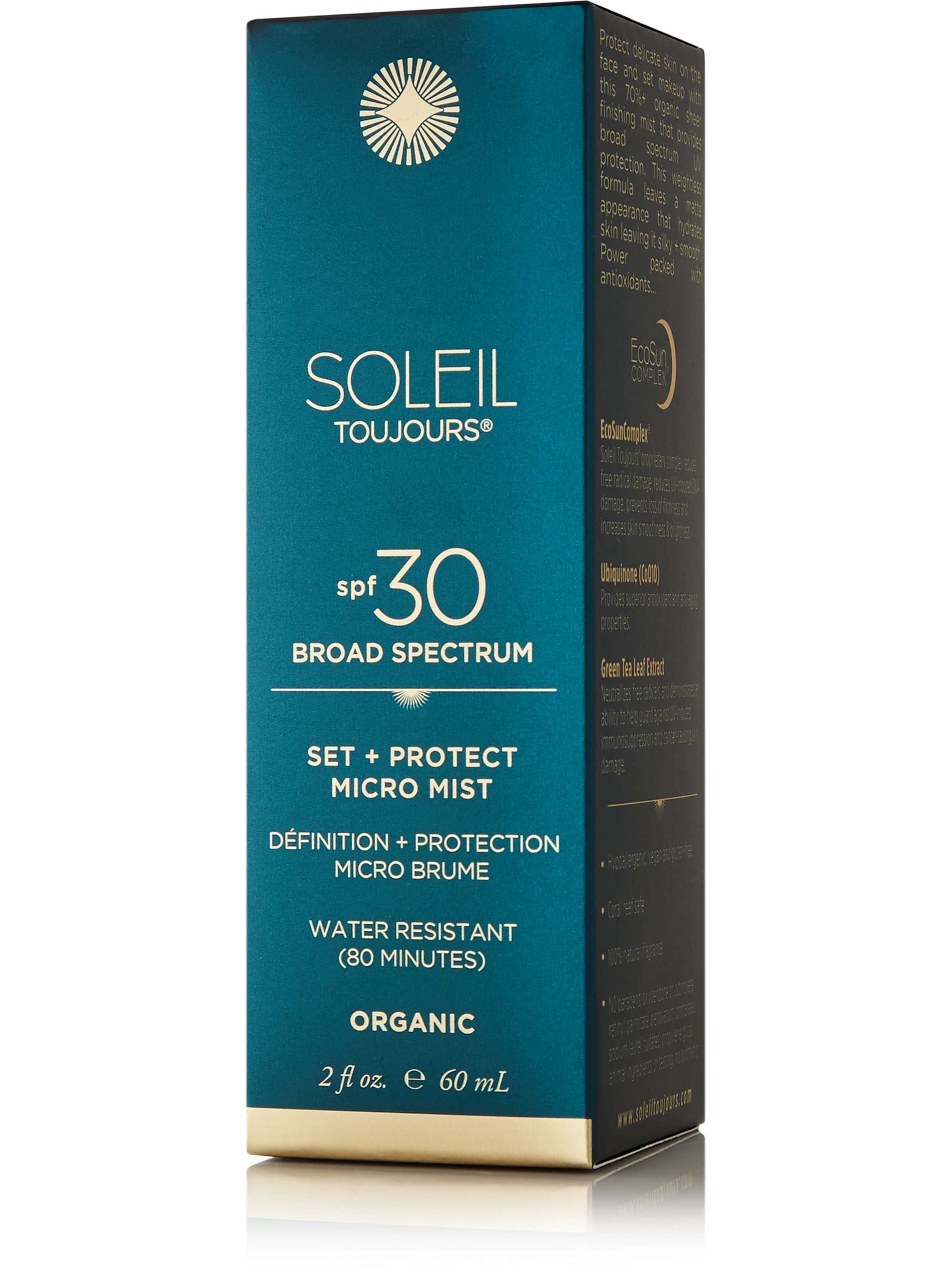 SOLEIL TOUJOURS + NET SUSTAIN SPF30 Organic Set + Protect Micro Mist, 59ml