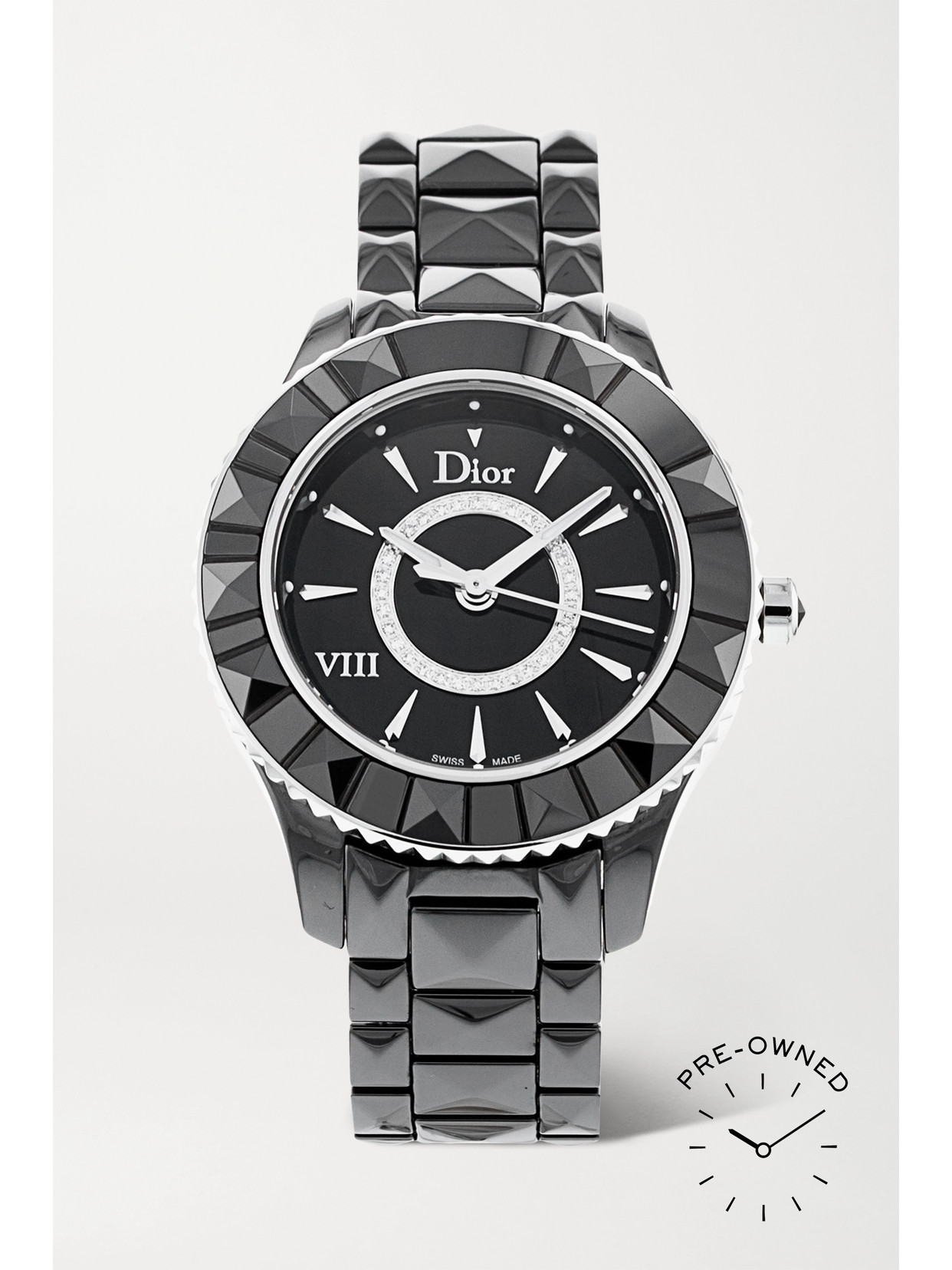 dior watch black ceramic