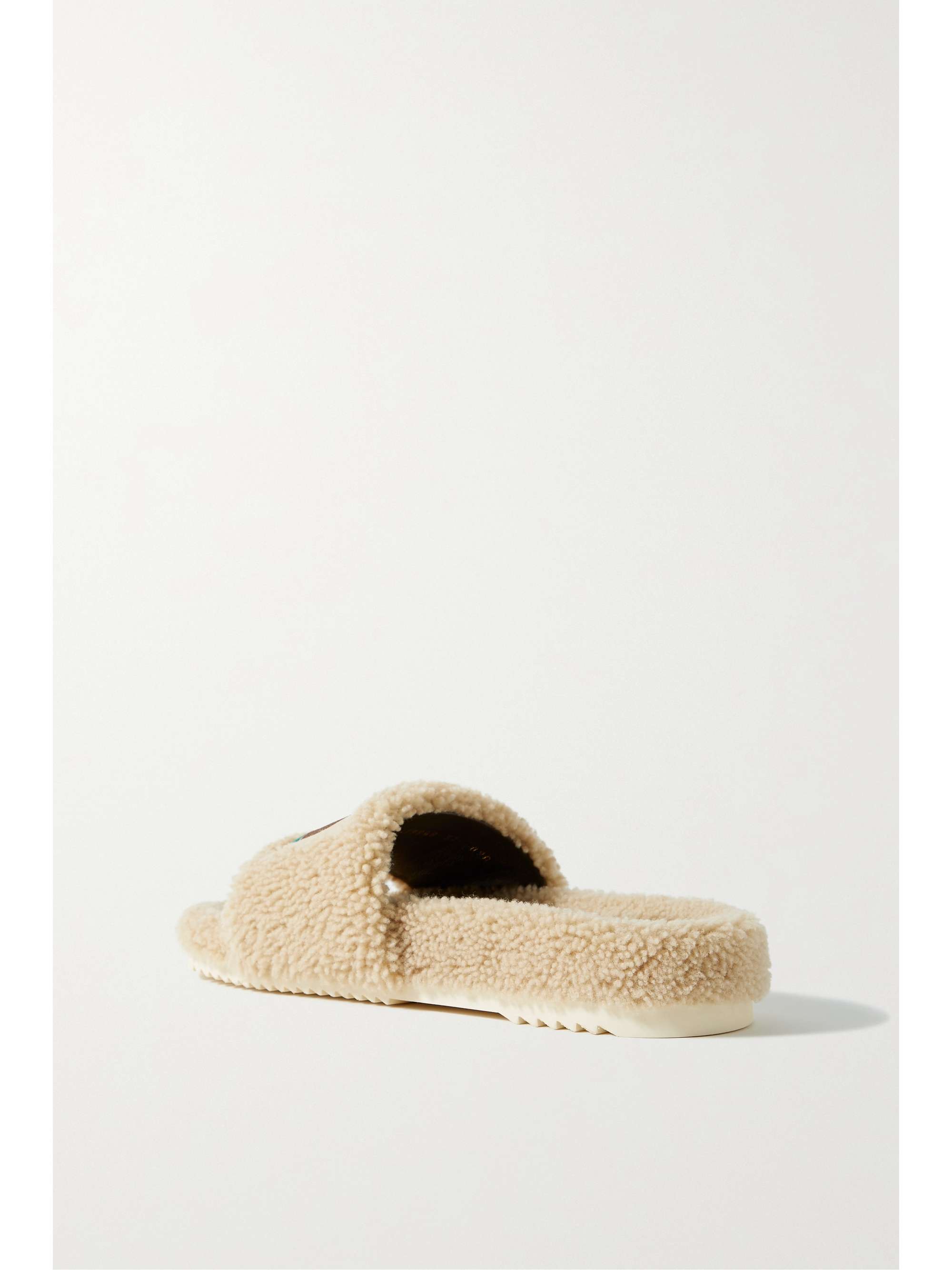 + The North Face Sideline logo-appliquéd shearling slides + The North Face Sideline logo-appliquéd shearling slides