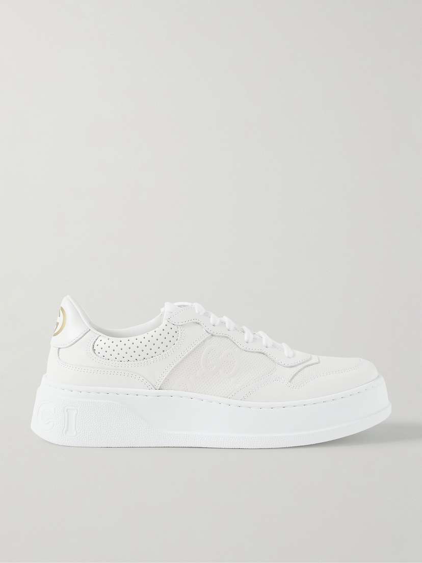 Gucci Chunky B Perforated Leather Sneakers