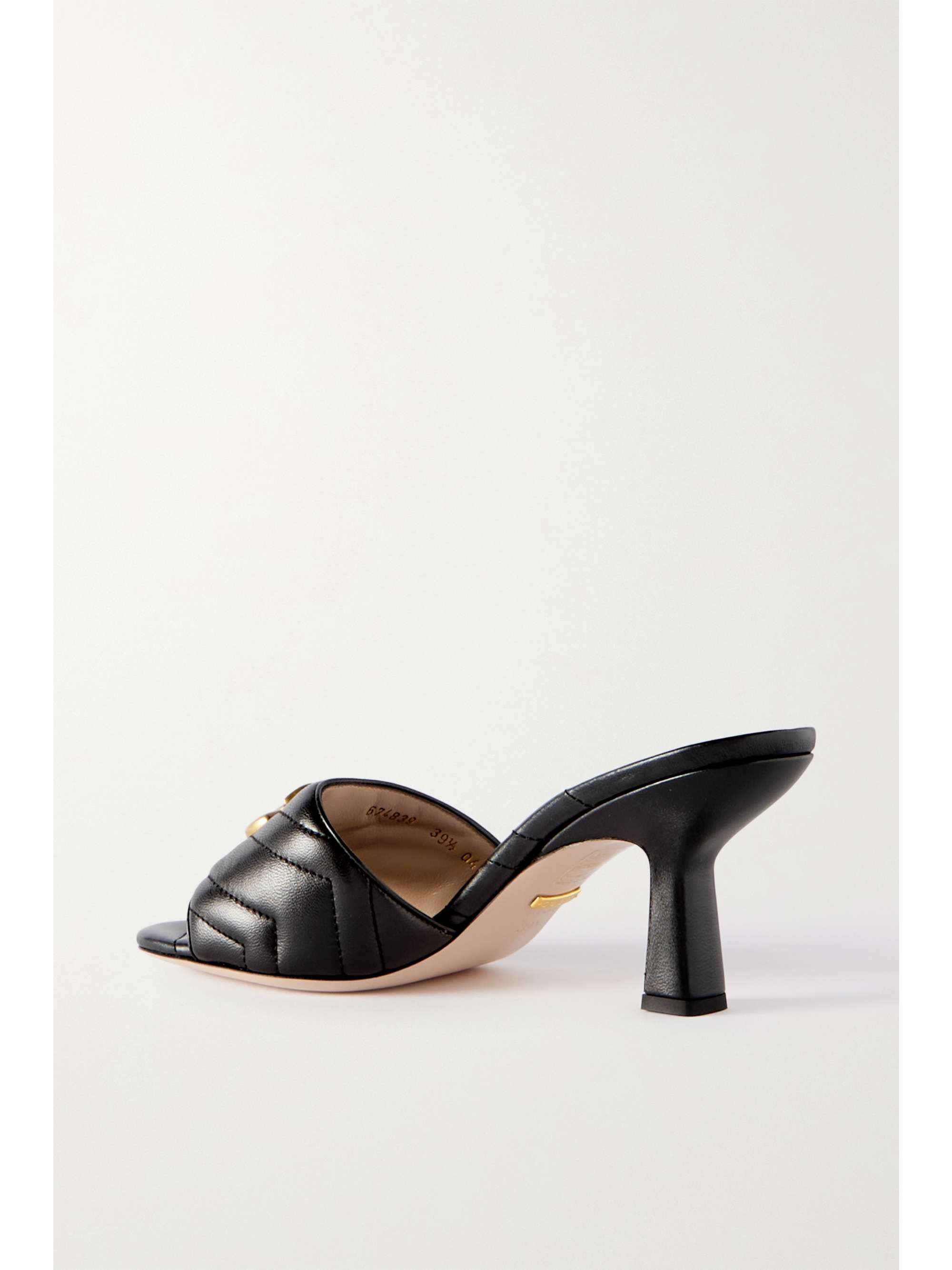 GUCCI Marmont logo-embellished quilted leather mules